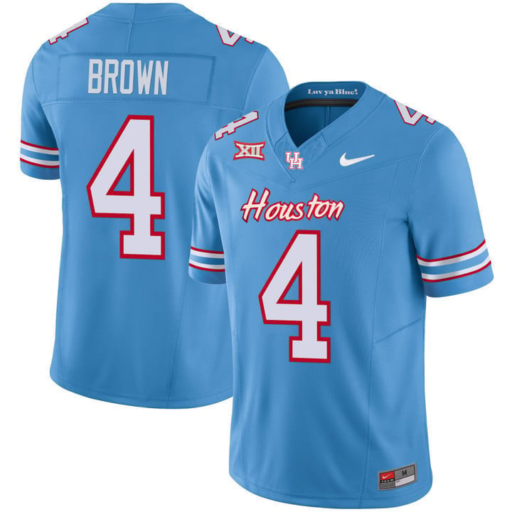 Youth's Houston Cougars 2023 Oilers Inspired Vapor Jersey - All Stitched
