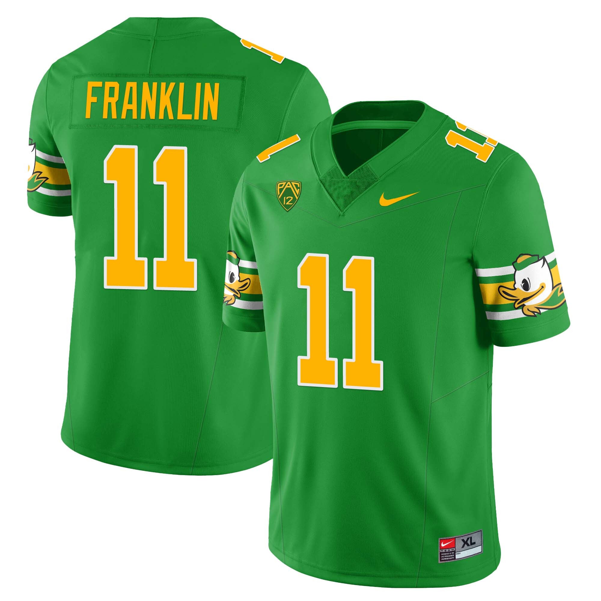 Womenâs Oregon Ducks âMighty Oregonâ Throwback Football Jersey â All Stitched