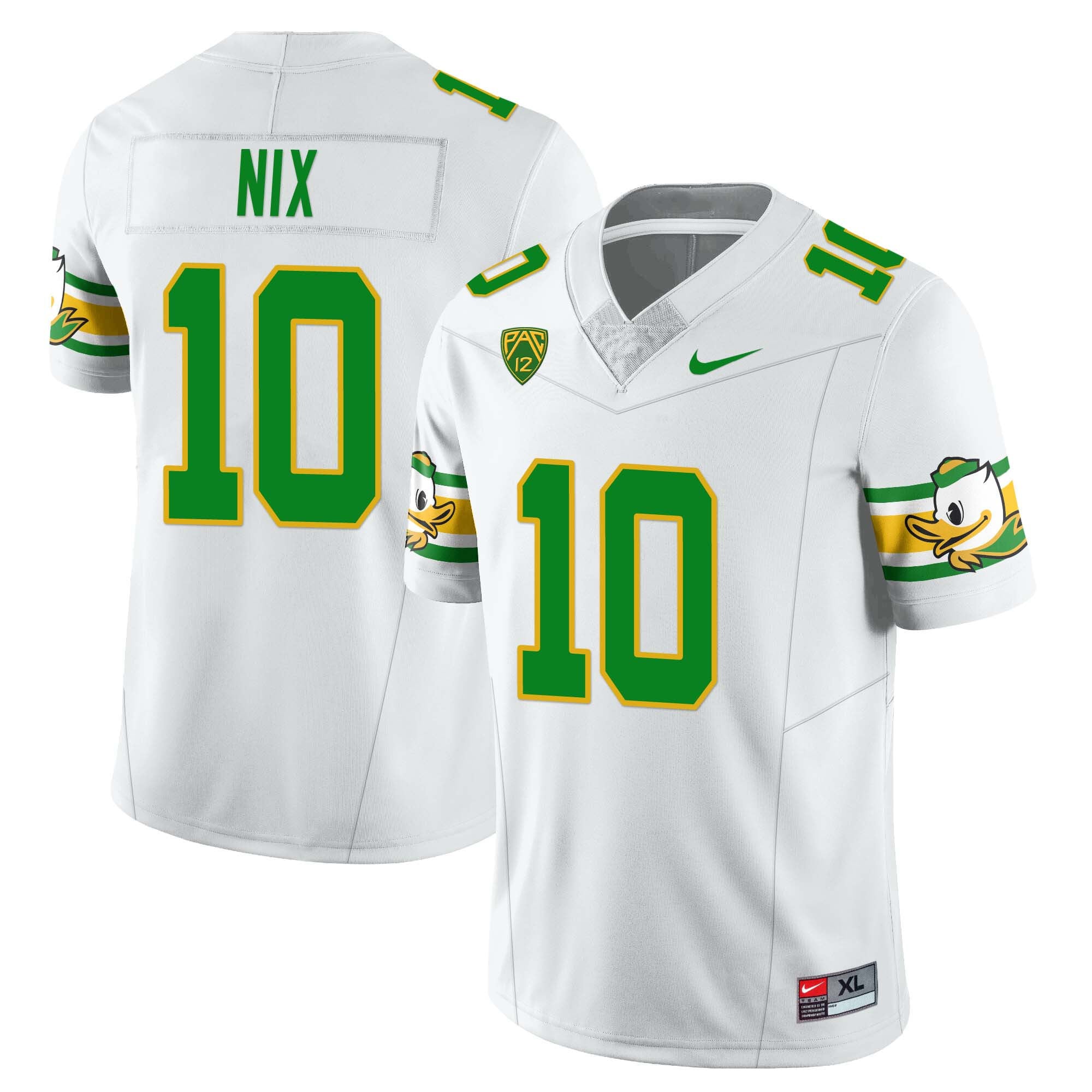 Women’s Oregon Ducks ‘Mighty Oregon’ Throwback Football Jersey – All Stitched