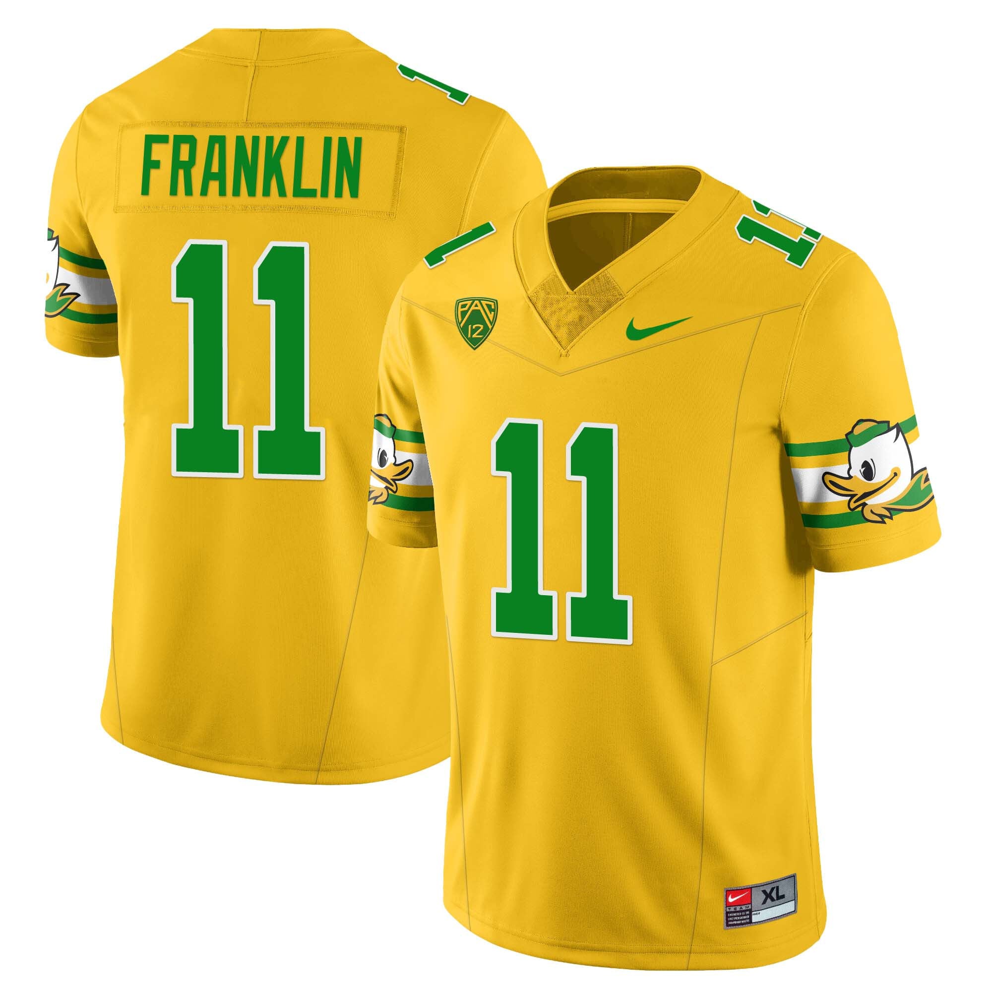 Women’s Oregon Ducks ‘Mighty Oregon’ Throwback Football Jersey – All Stitched