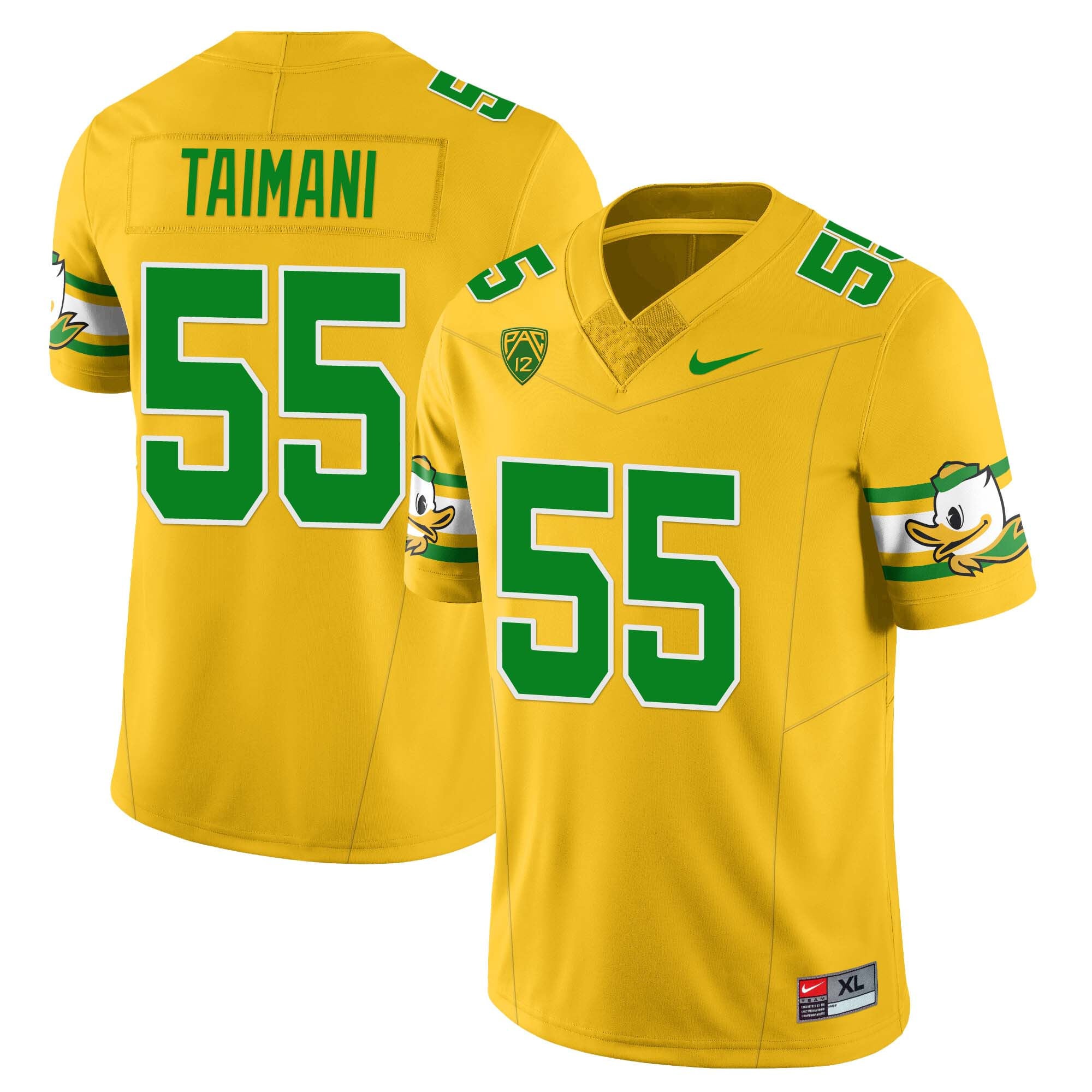 Women’s Oregon Ducks ‘Mighty Oregon’ Throwback Football Jersey – All Stitched