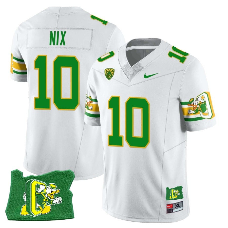 Women’s Oregon Ducks ‘Mighty Oregon’ Throwback Football Stitched Jersey – Oregon State