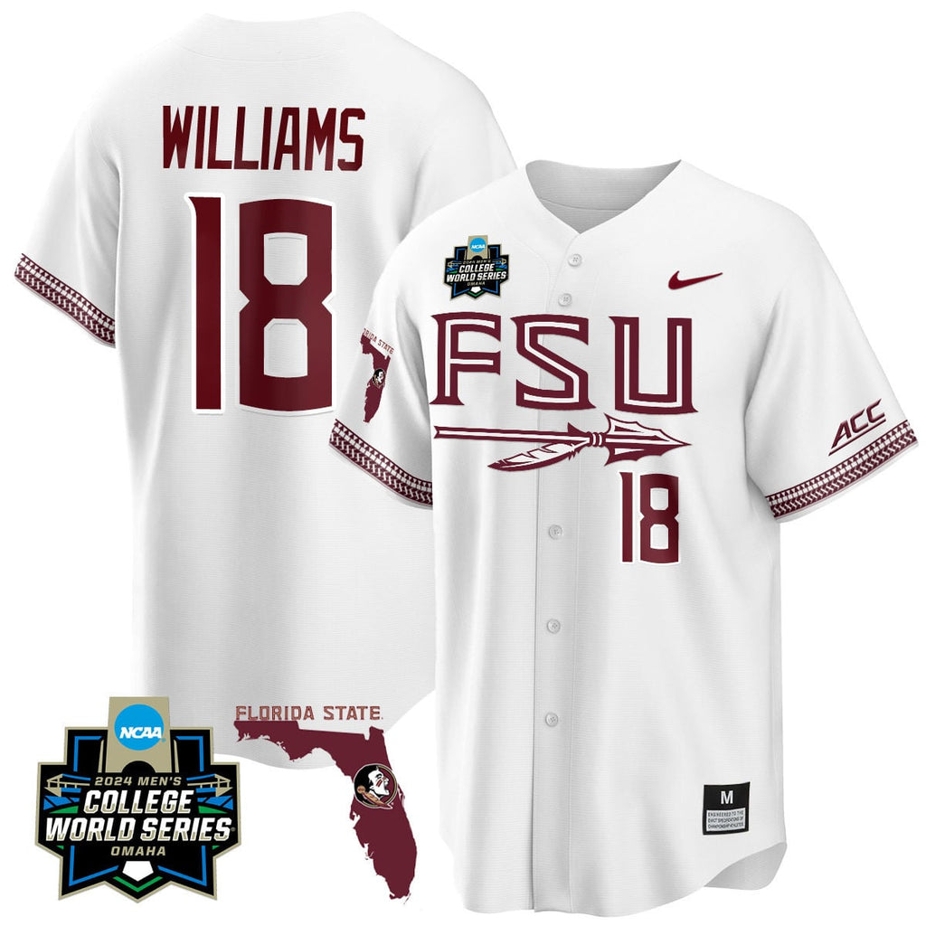 Men's Florida State Seminoles 2024 College World Series Vapor Premier Limited Jersey V2 - All Stitched