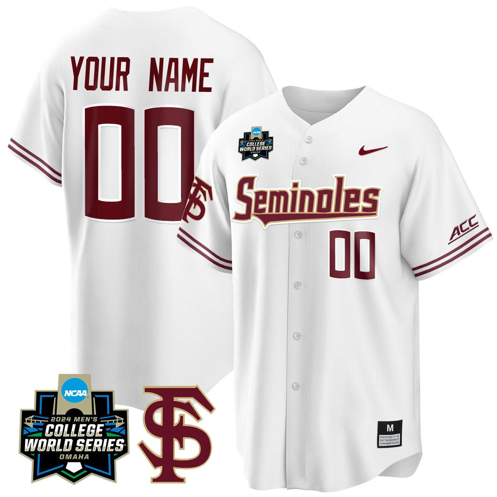 Custom Florida State Seminoles 2024 College World Series Vapor Premier Limited Jersey V1 - All Stitched