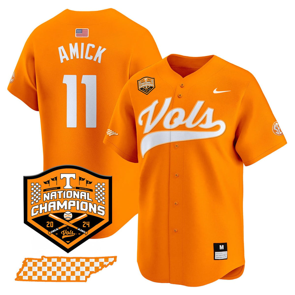 Men's Tennessee Volunteers 2024 National Champions Vapor Premier Limited Jersey - All Stitched