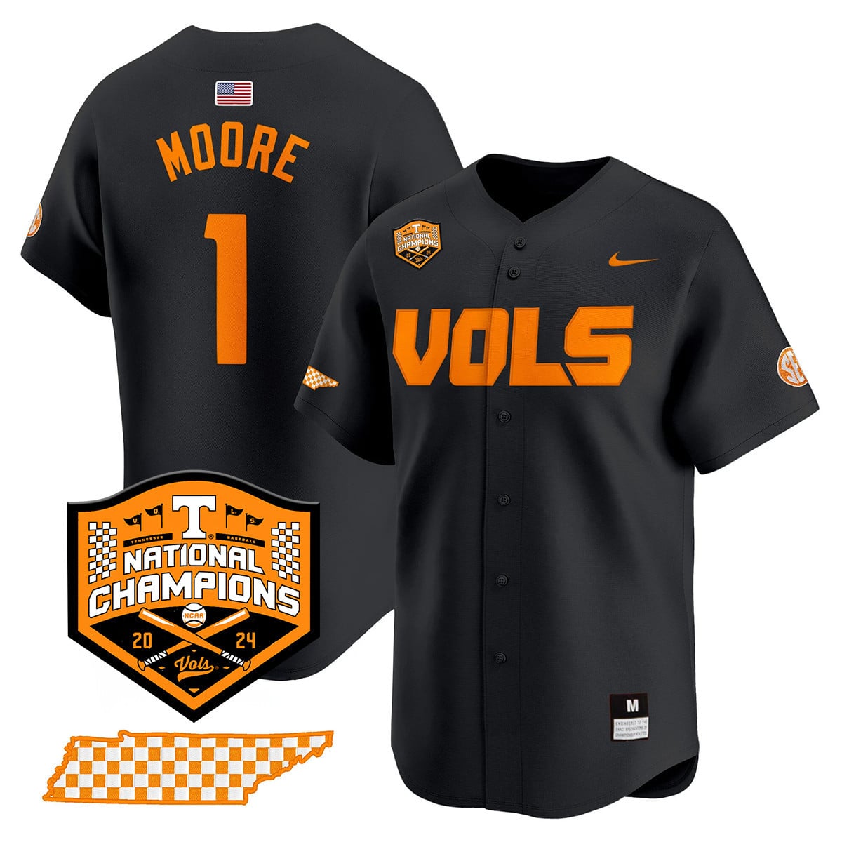 Women's Tennessee Volunteers 2024 National Champions Vapor Premier Limited Jersey V1 - All Stitched