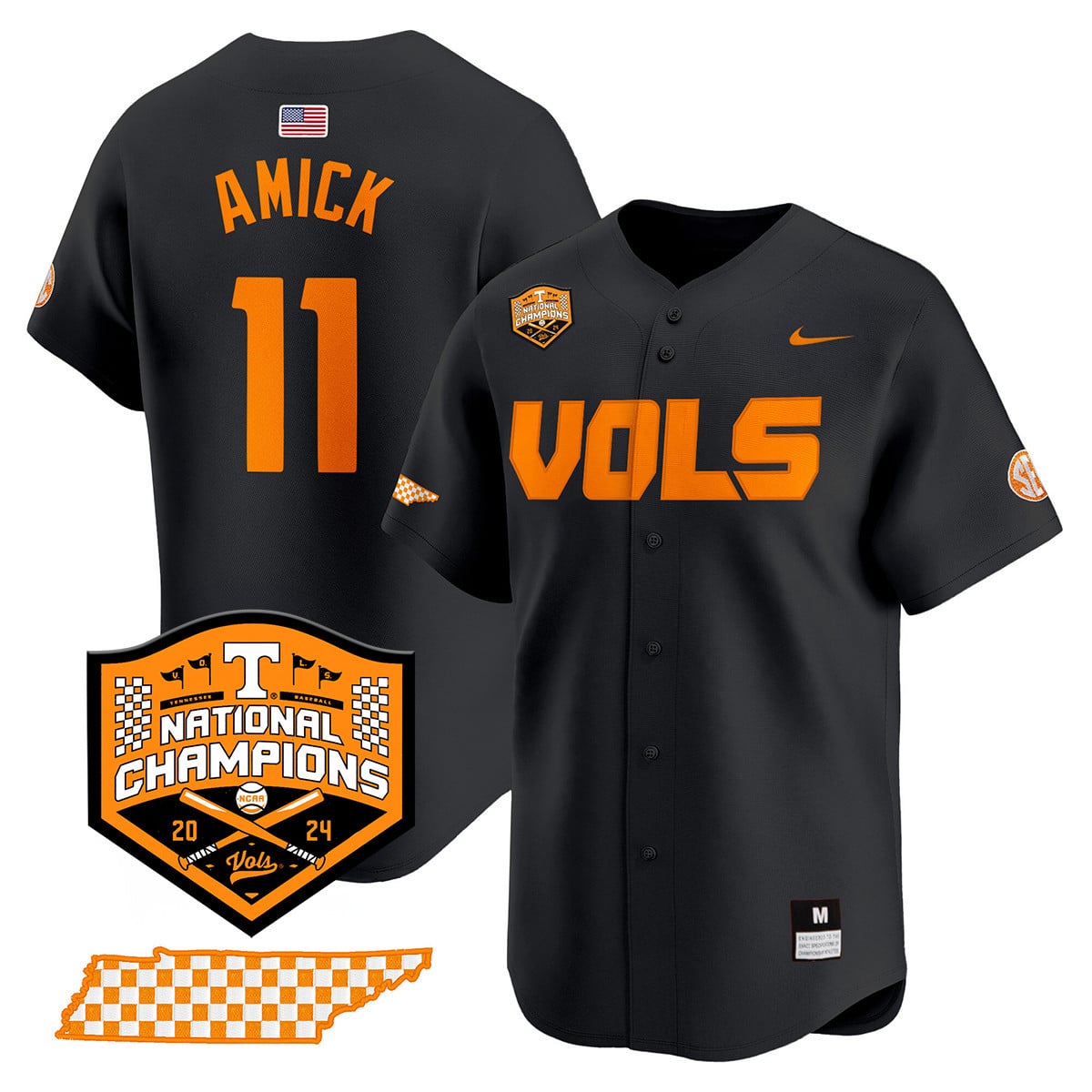 Women's Tennessee Volunteers 2024 National Champions Vapor Premier Limited Jersey V1 - All Stitched