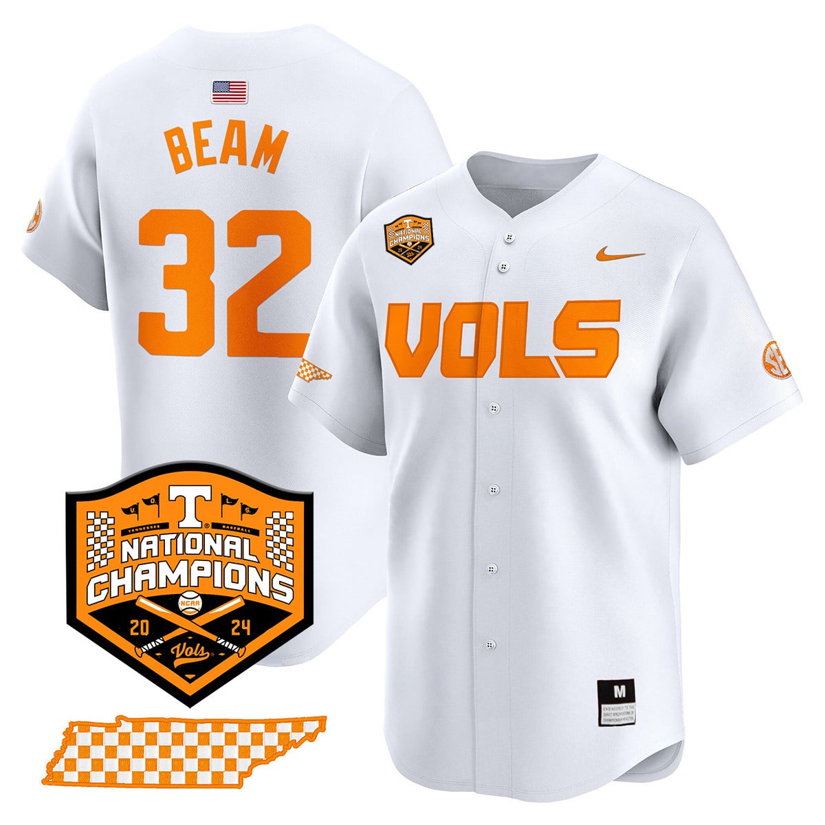 Women's Tennessee Volunteers 2024 National Champions Vapor Premier Limited Jersey V1 - All Stitched