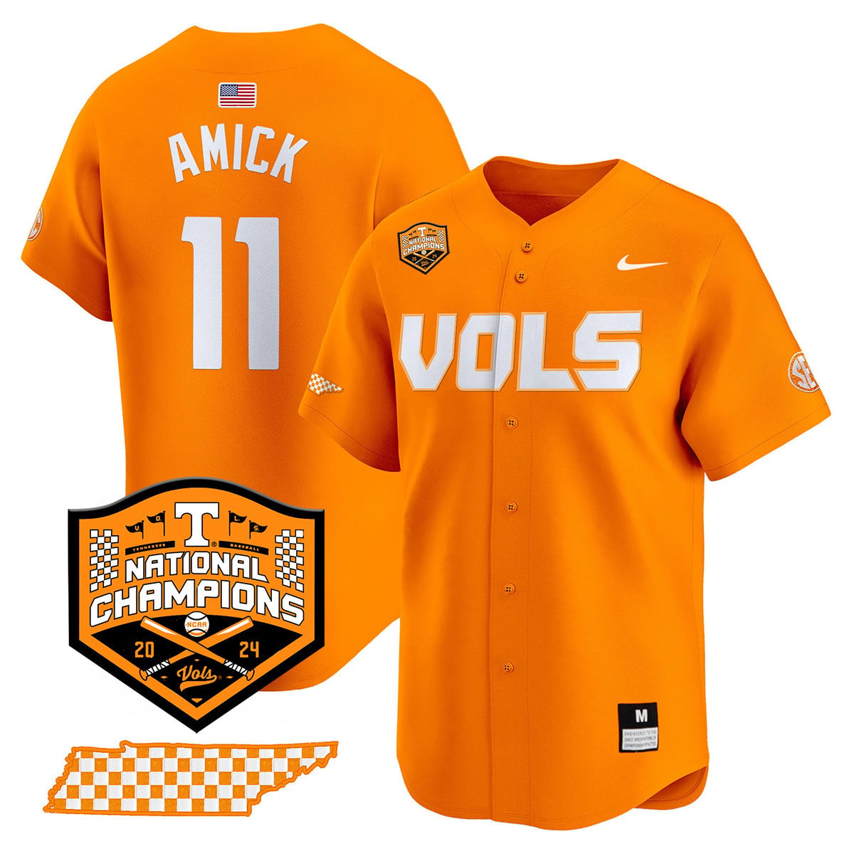 Women's Tennessee Volunteers 2024 National Champions Vapor Premier Limited Jersey V1 - All Stitched