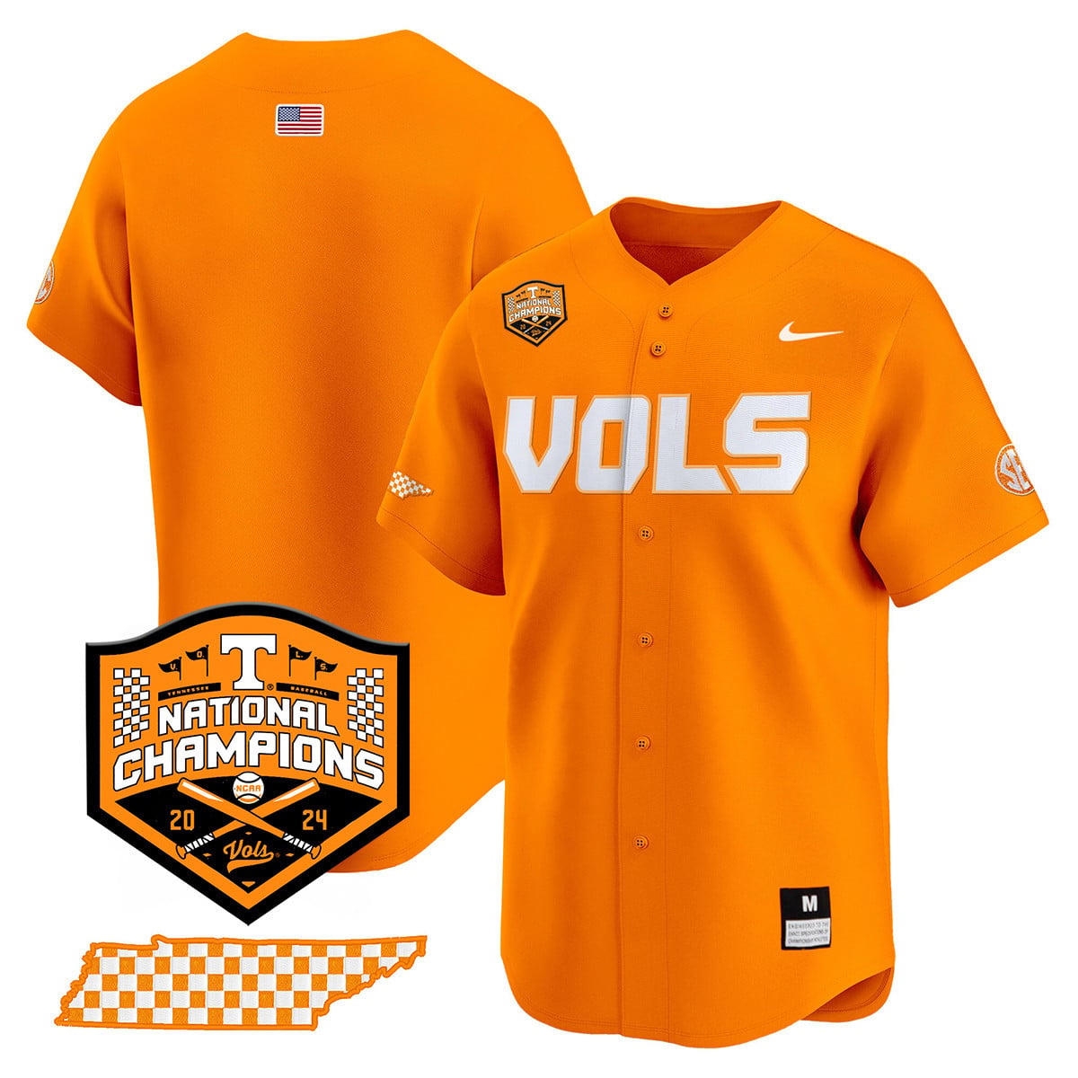 Women's Tennessee Volunteers 2024 National Champions Vapor Premier Limited Jersey V1 - All Stitched