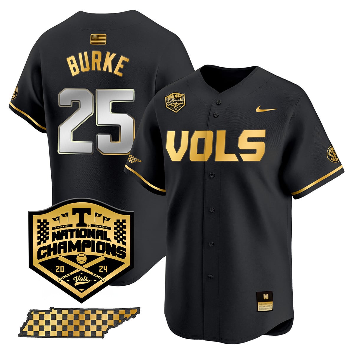 Women's Tennessee Volunteers 2024 National Champions Vapor Premier Limited Jersey V1 - All Stitched