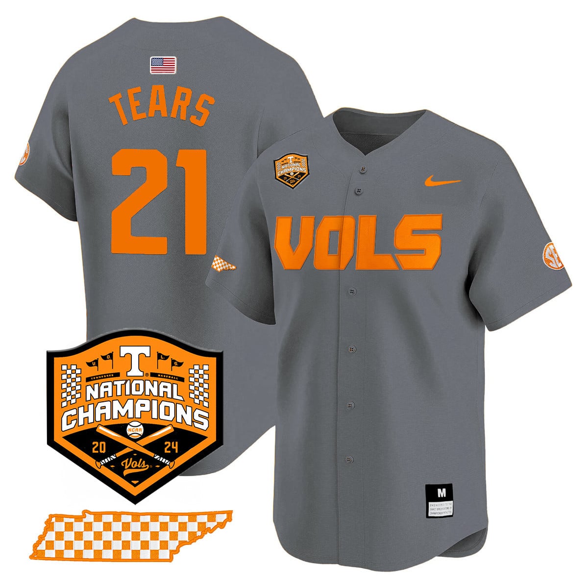 Women's Tennessee Volunteers 2024 National Champions Vapor Premier Limited Jersey V1 - All Stitched