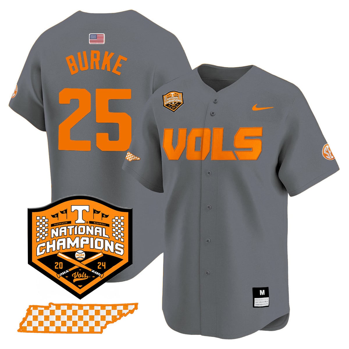 Women's Tennessee Volunteers 2024 National Champions Vapor Premier Limited Jersey V1 - All Stitched
