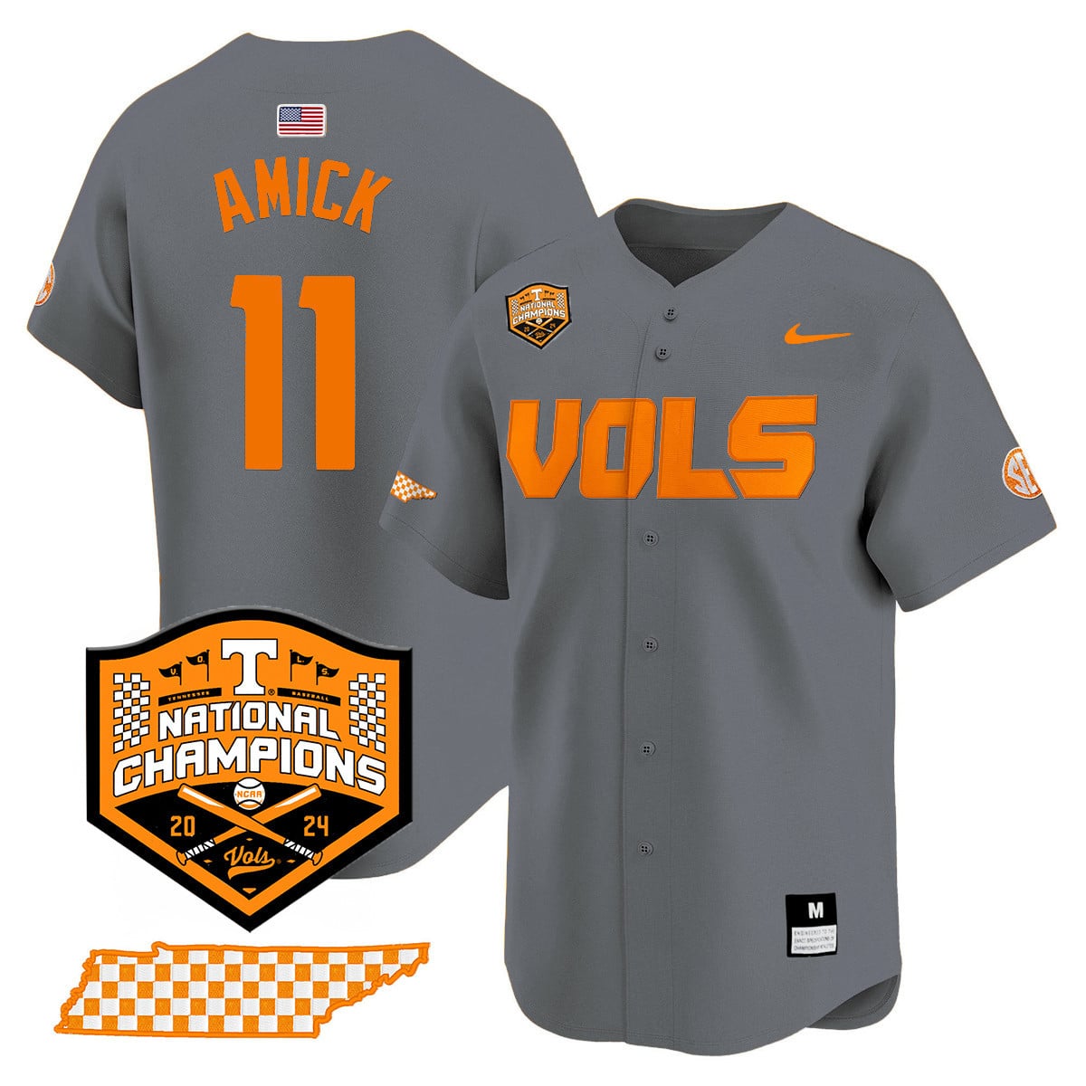 Women's Tennessee Volunteers 2024 National Champions Vapor Premier Limited Jersey V1 - All Stitched
