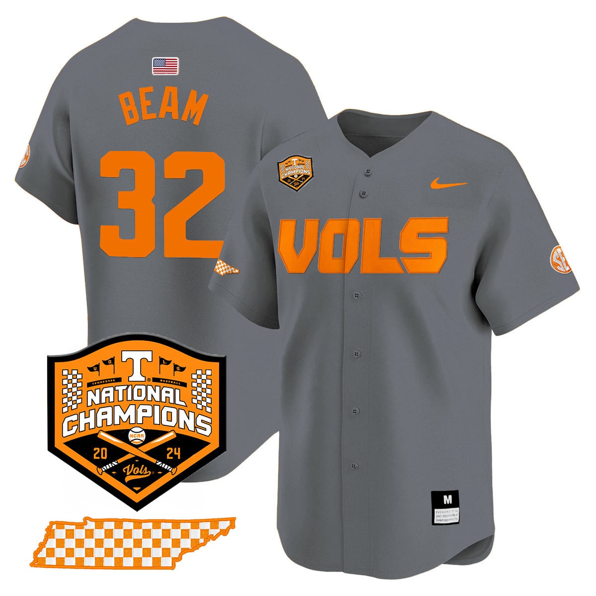 Women's Tennessee Volunteers 2024 National Champions Vapor Premier Limited Jersey V1 - All Stitched