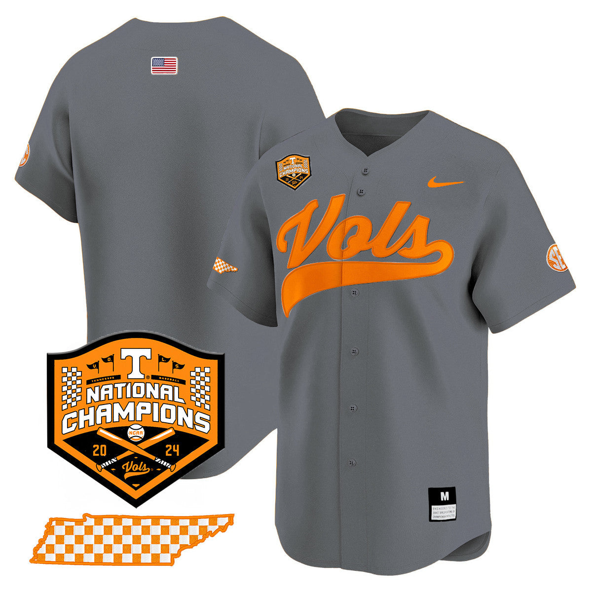 Women's Tennessee Volunteers 2024 National Champions Vapor Premier Limited Jersey - All Stitched