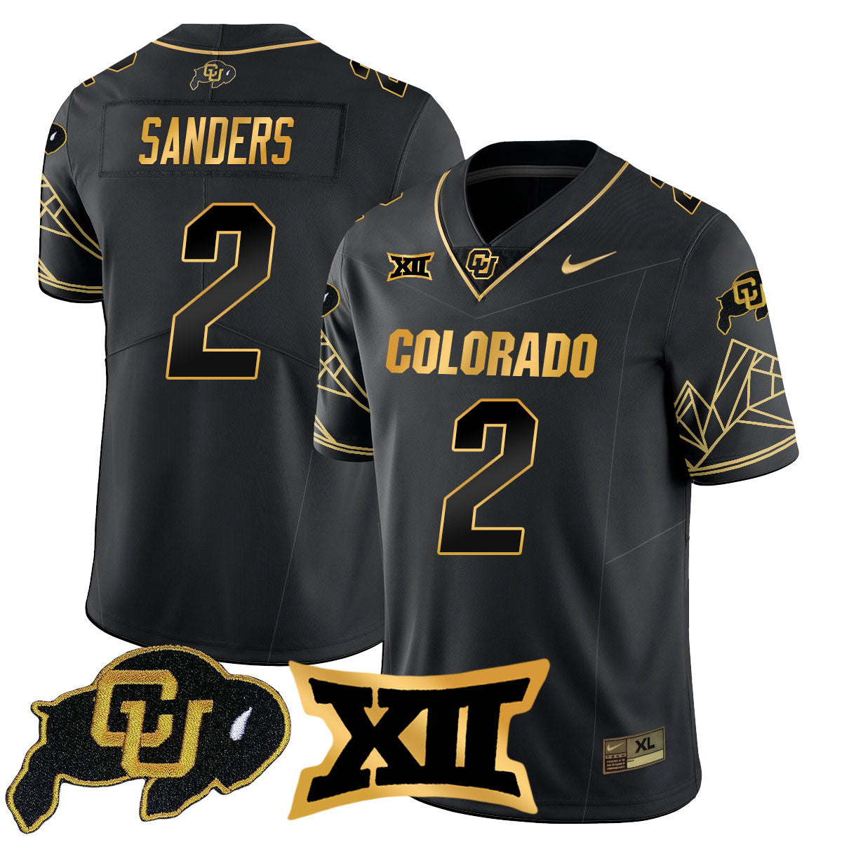 Women's Colorado Buffaloes 2024 Vapor Limited Gold Jersey N3 - All Stitched