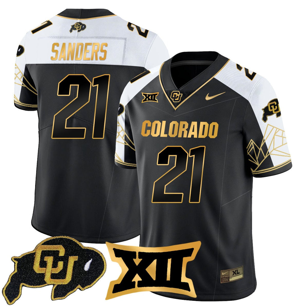 Men's Colorado Buffaloes 2024 Vapor Limited Gold Jersey N3 - All Stitched