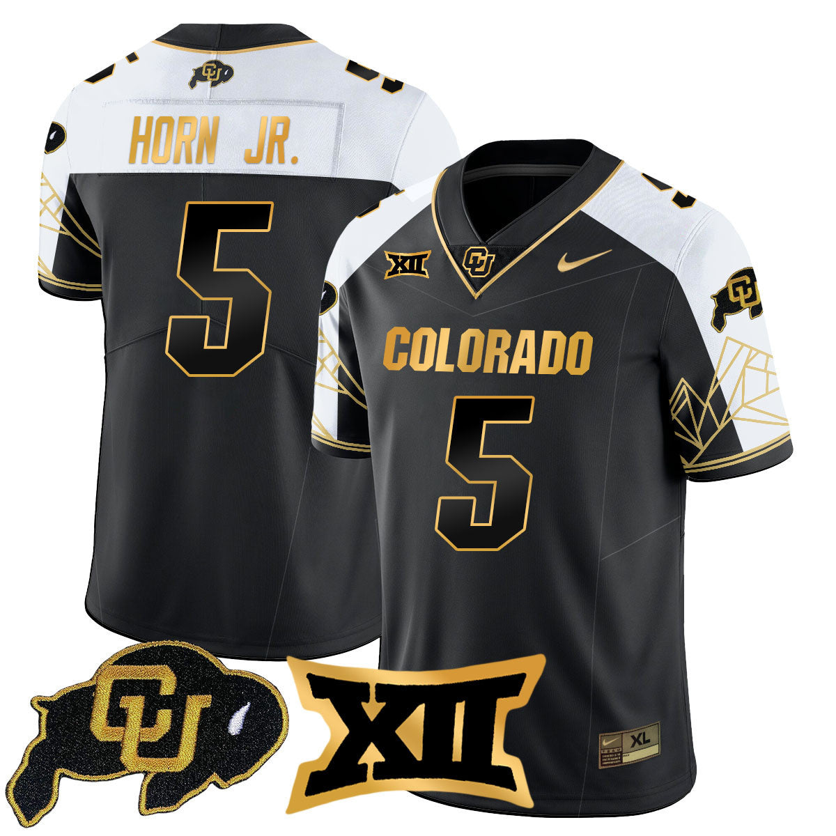 Women's Colorado Buffaloes 2024 Vapor Limited Gold Jersey N3 - All Stitched