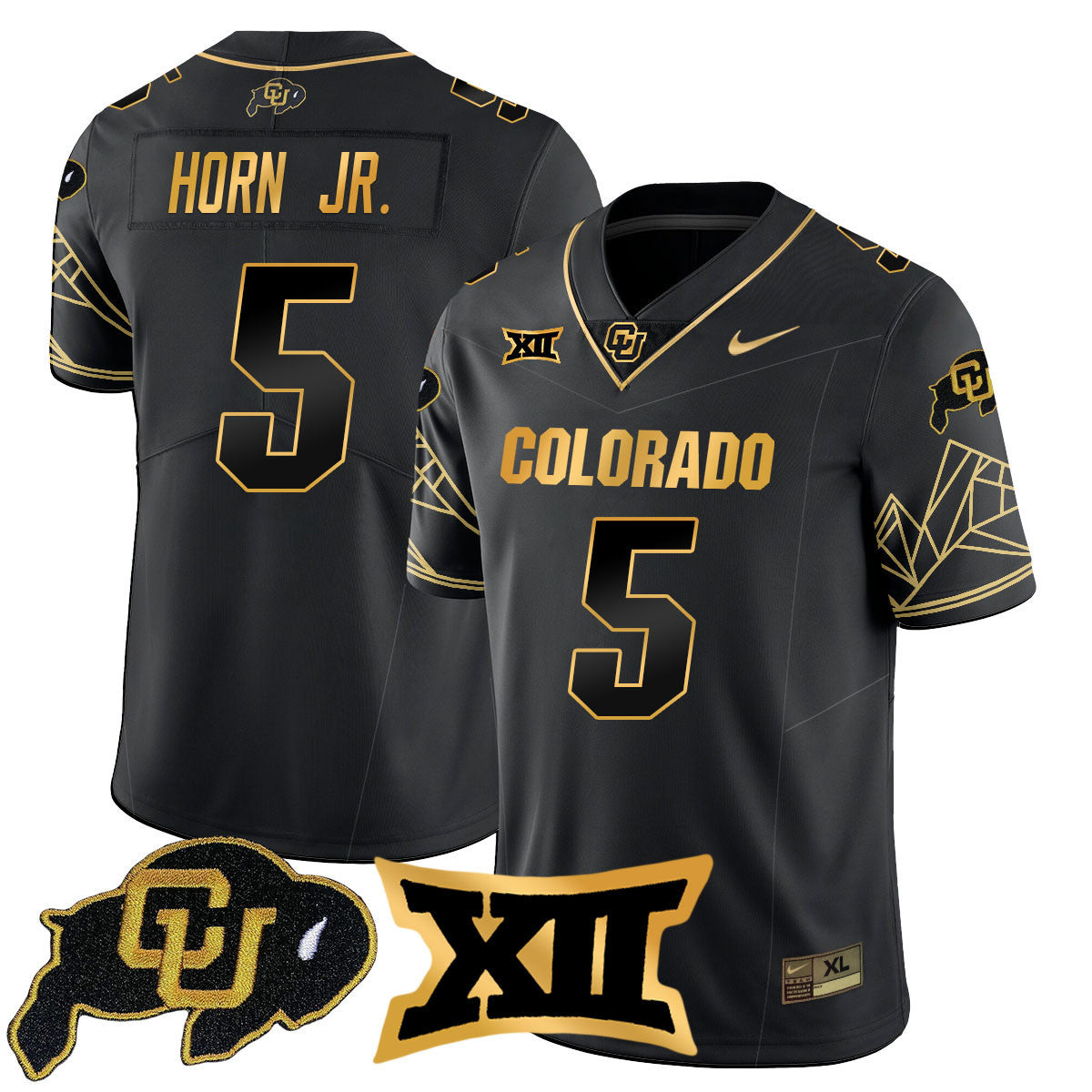 Women's Colorado Buffaloes 2024 Vapor Limited Gold Jersey N3 - All Stitched