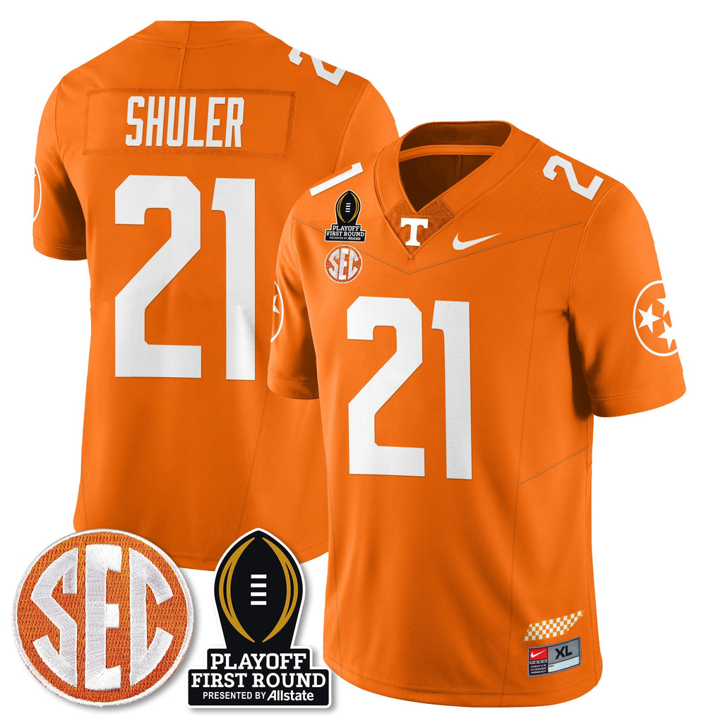 Men's Tennessee Volunteers Football Jersey - Playoff First Round Patch - All Stitched