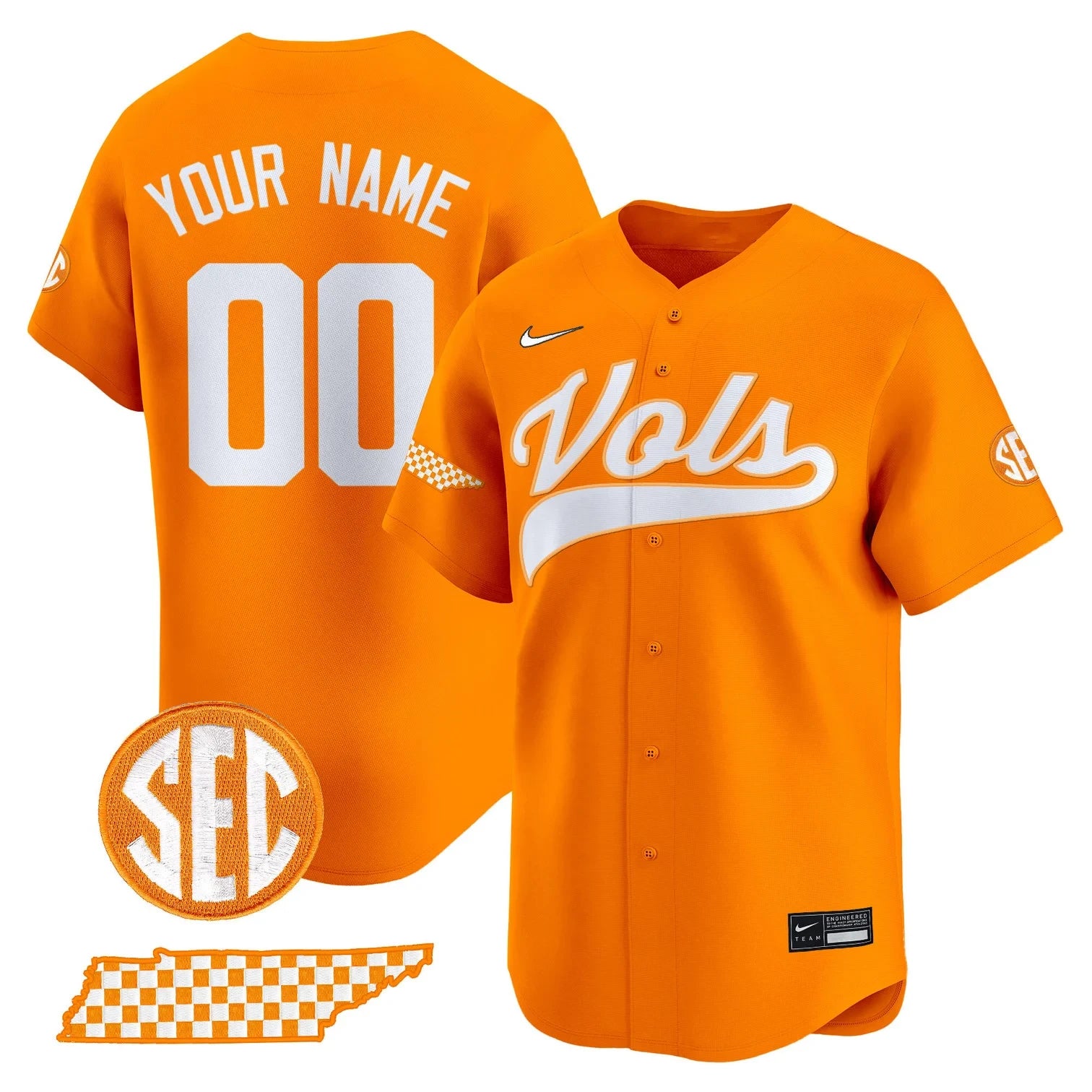 Tennessee Volunteers 2025 Vapor Premier Limited Custom Jersey - All Stitched