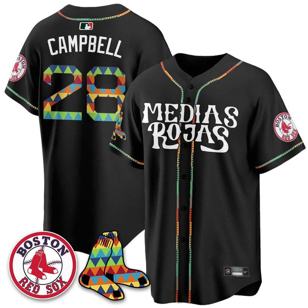 Men's Boston Red Sox "Medias Rojas" Limited Jersey - All Stitched