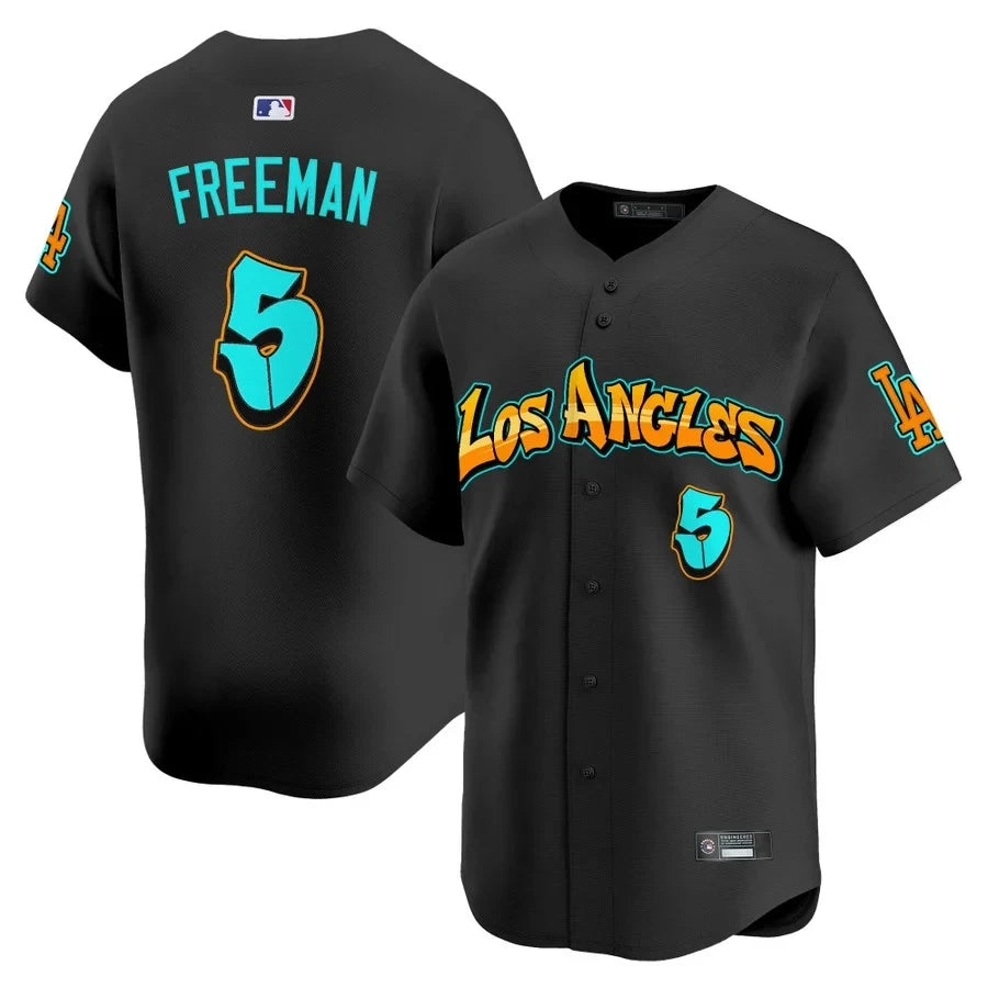 Men's Los Angeles Dodgers 'Graffiti Street Style Edition' Vapor Premier Limited Jersey - All Stitched