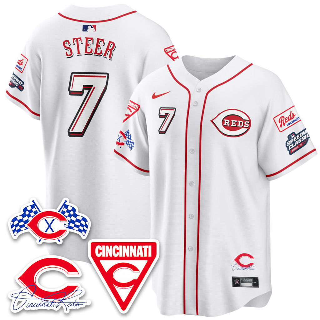 Men's Cincinnati Reds 2025 Speedway Limited Jersey V1 - All Stitched