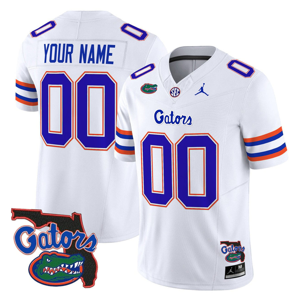 Florida Gators 2025 Florida Patch Vapor Limited Custom Jersey - All Stitched