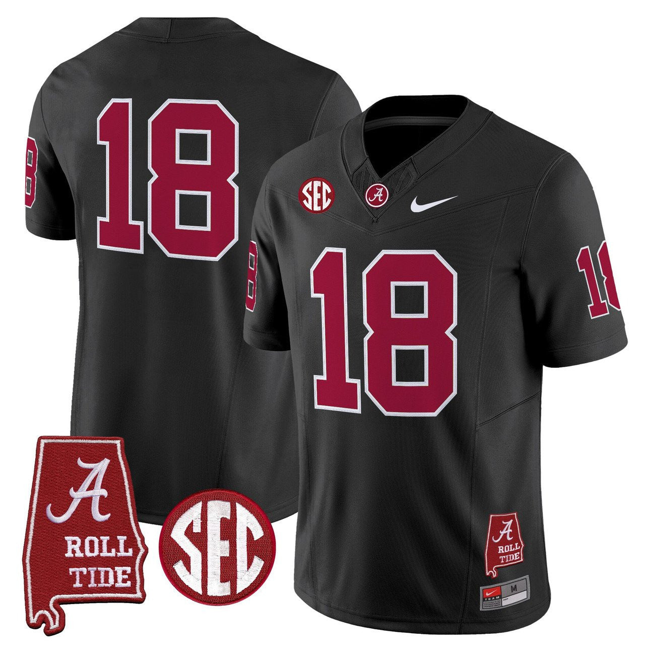 Women's Alabama Crimson Tide Throwback Vapor Limited Jersey - Alabama Map - All Stitched