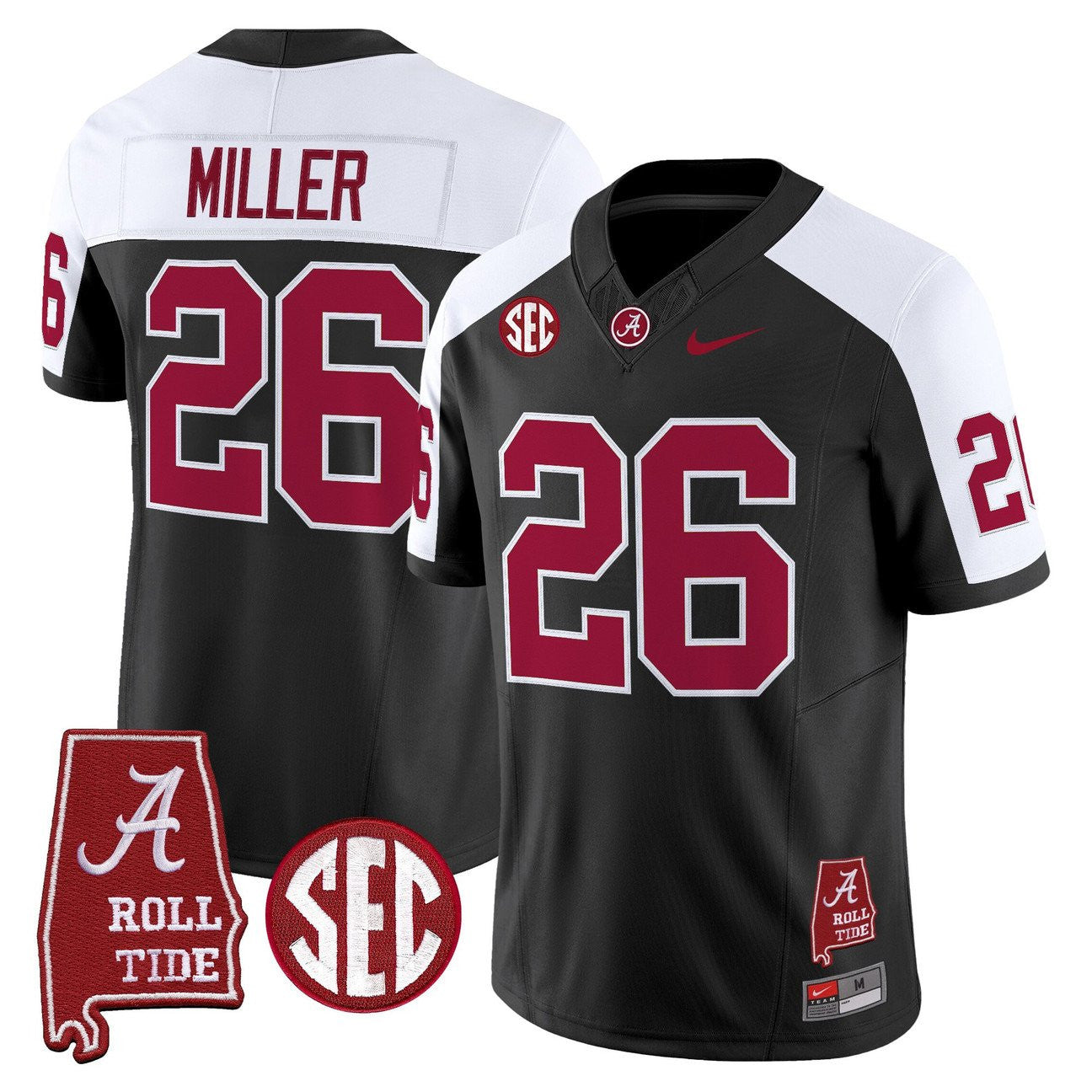 Women's Alabama Crimson Tide Throwback Vapor Limited Jersey - Alabama Map - All Stitched