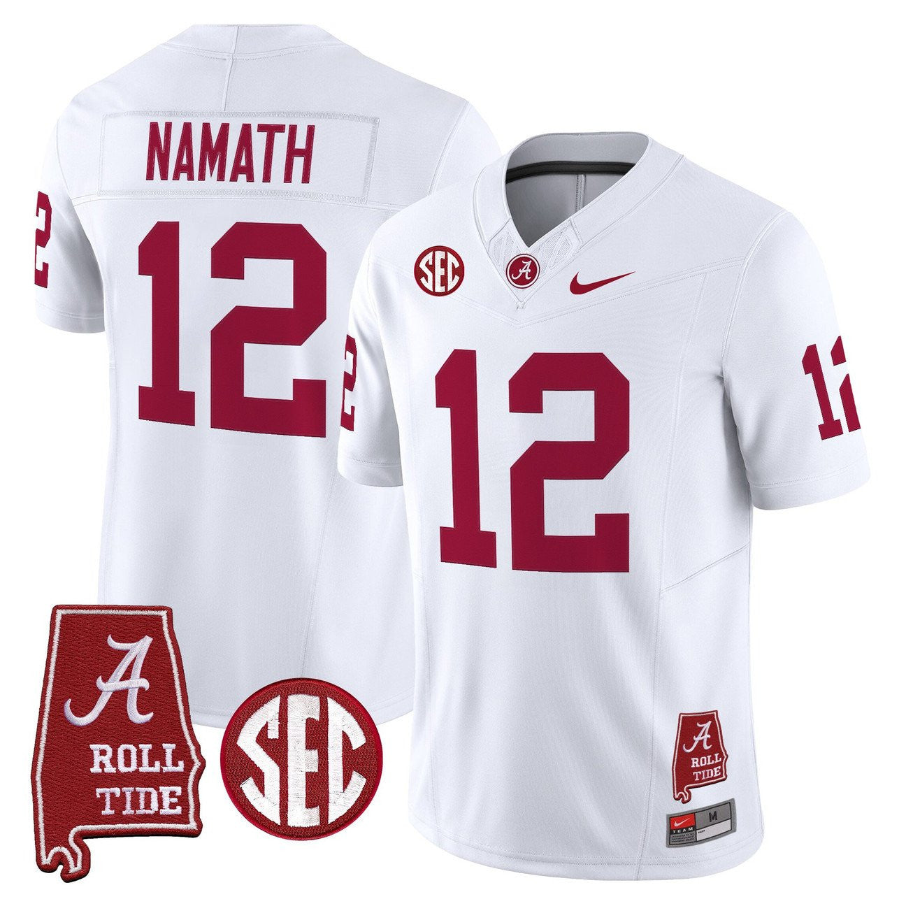 Women's Alabama Crimson Tide Throwback Vapor Limited Jersey - Alabama Map - All Stitched