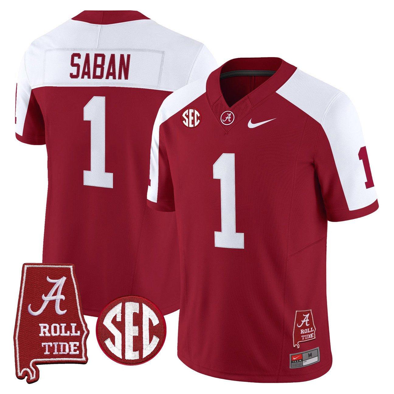 Women's Alabama Crimson Tide Throwback Vapor Limited Jersey - Alabama Map - All Stitched