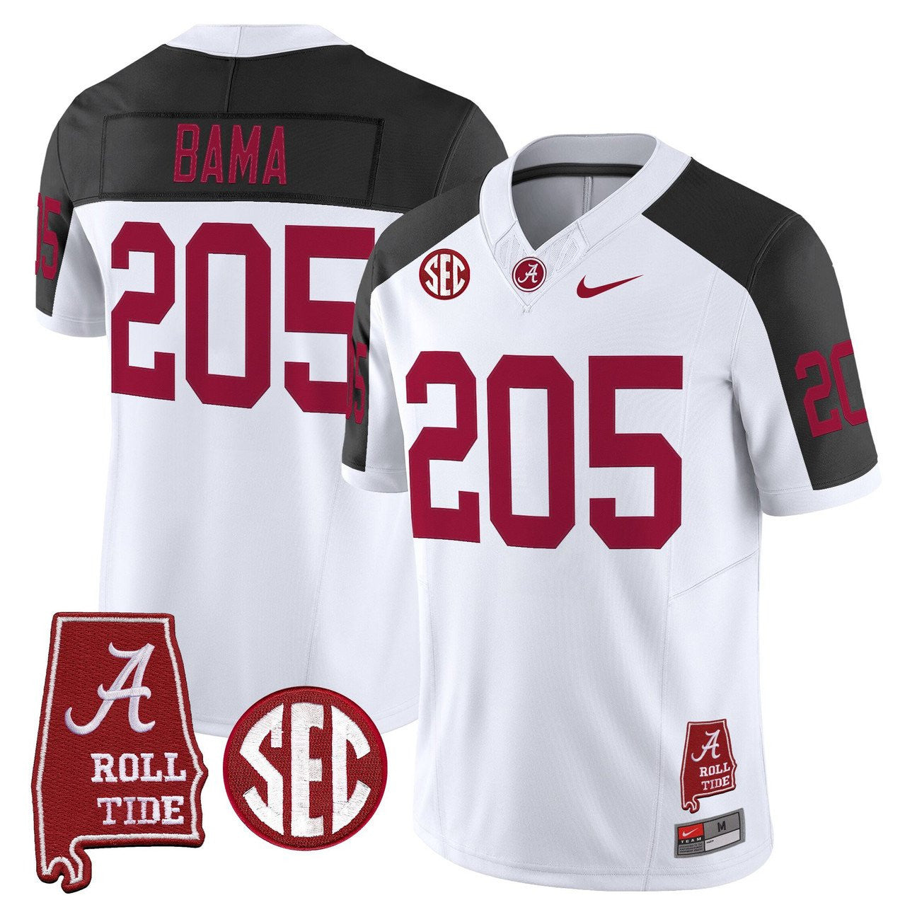 Women's Alabama Crimson Tide Throwback Vapor Limited Jersey - Alabama Map - All Stitched