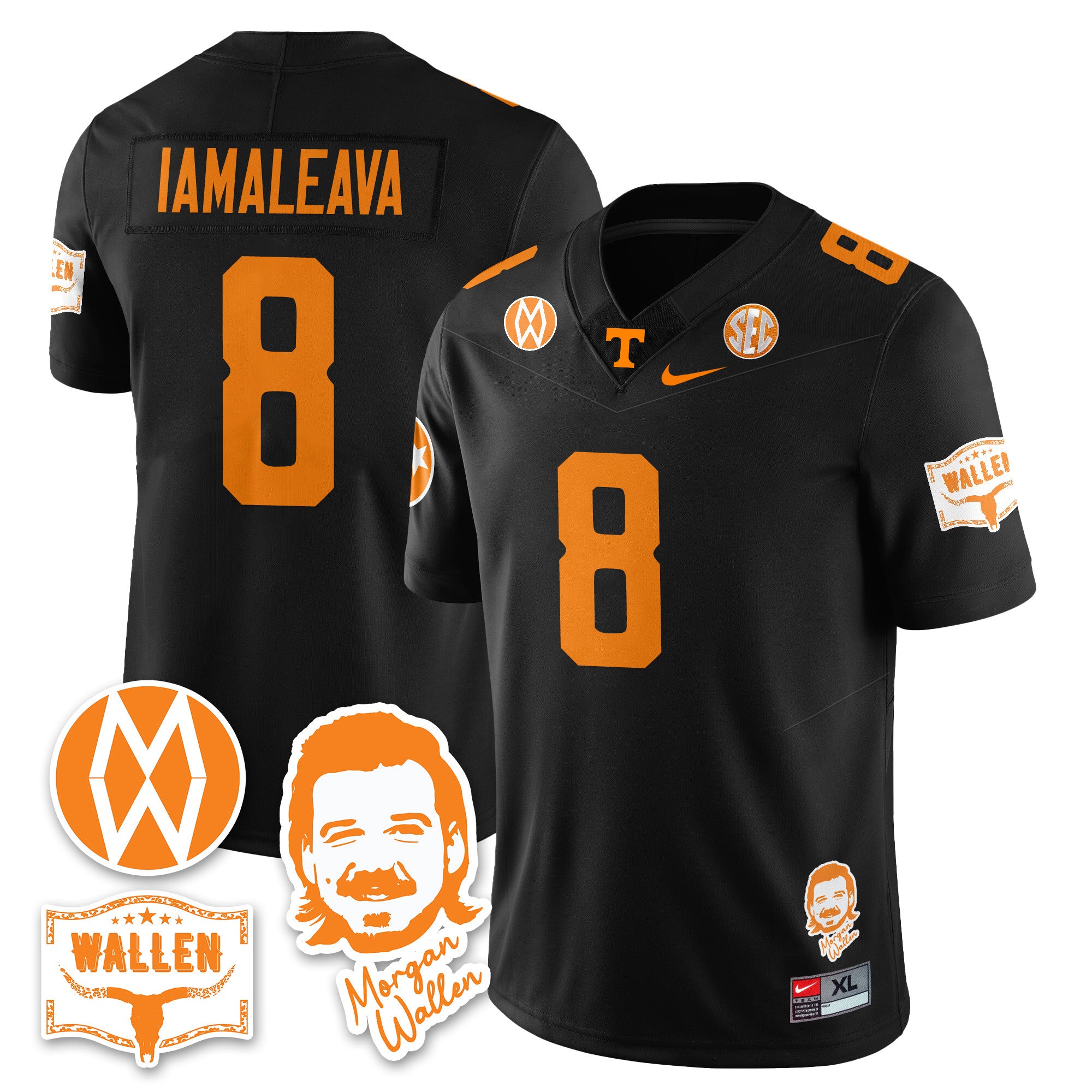 Women's Tennessee Volunteers Morgan Wallen 2025 Jersey - All Stitched