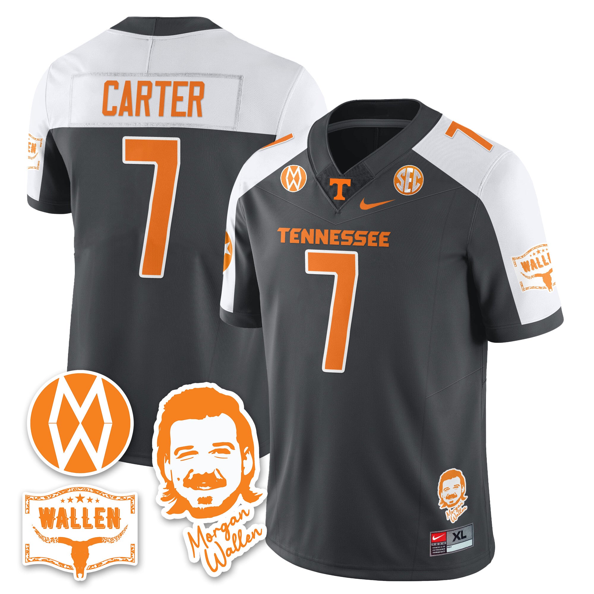 Women's Tennessee Volunteers Morgan Wallen 2025 Jersey - All Stitched