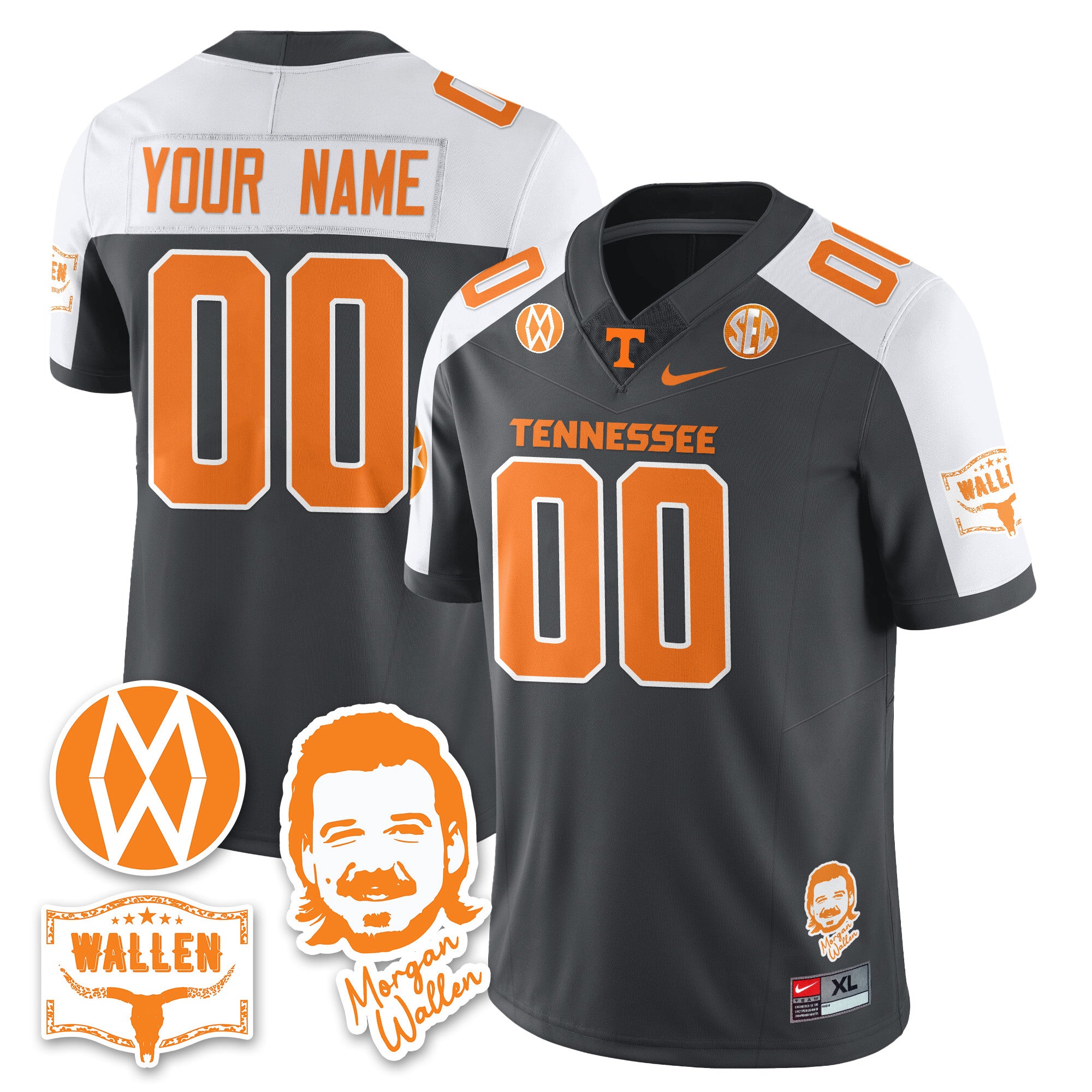 Women's Tennessee Volunteers Morgan Wallen 2025 Jersey - All Stitched