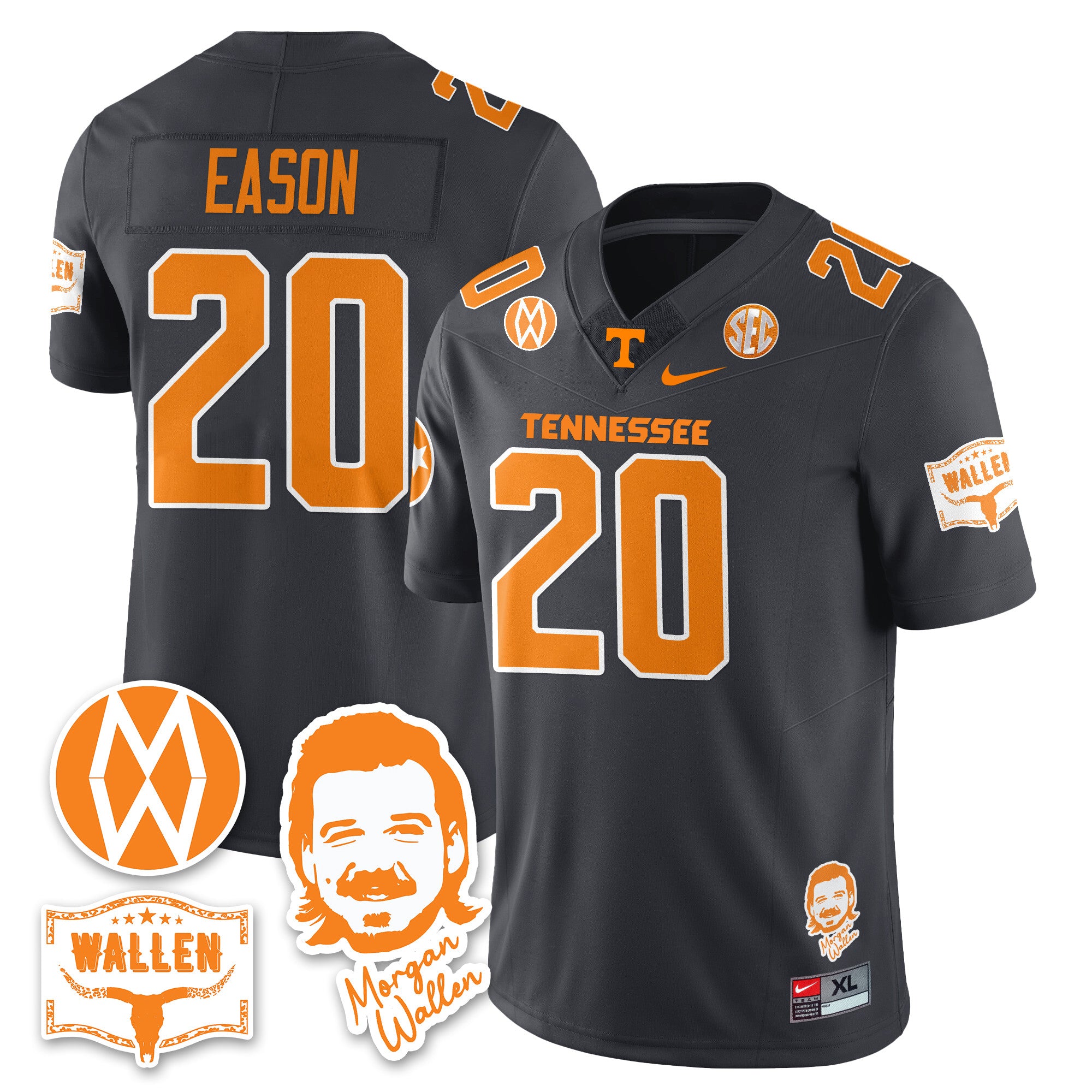 Women's Tennessee Volunteers Morgan Wallen 2025 Jersey - All Stitched