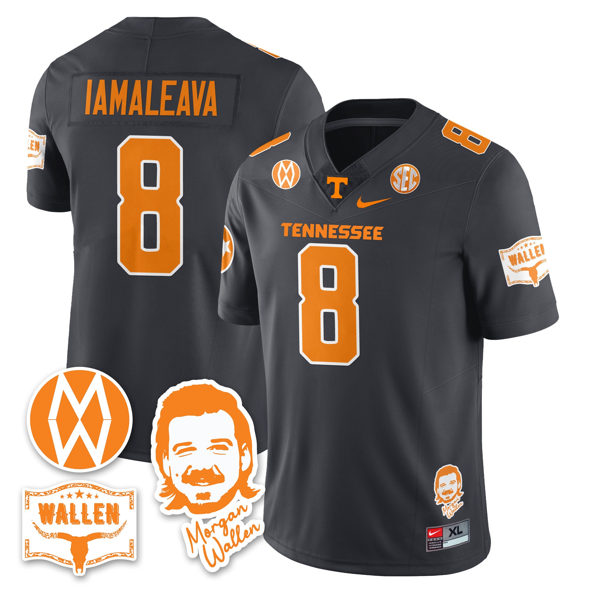 Women's Tennessee Volunteers Morgan Wallen 2025 Jersey - All Stitched