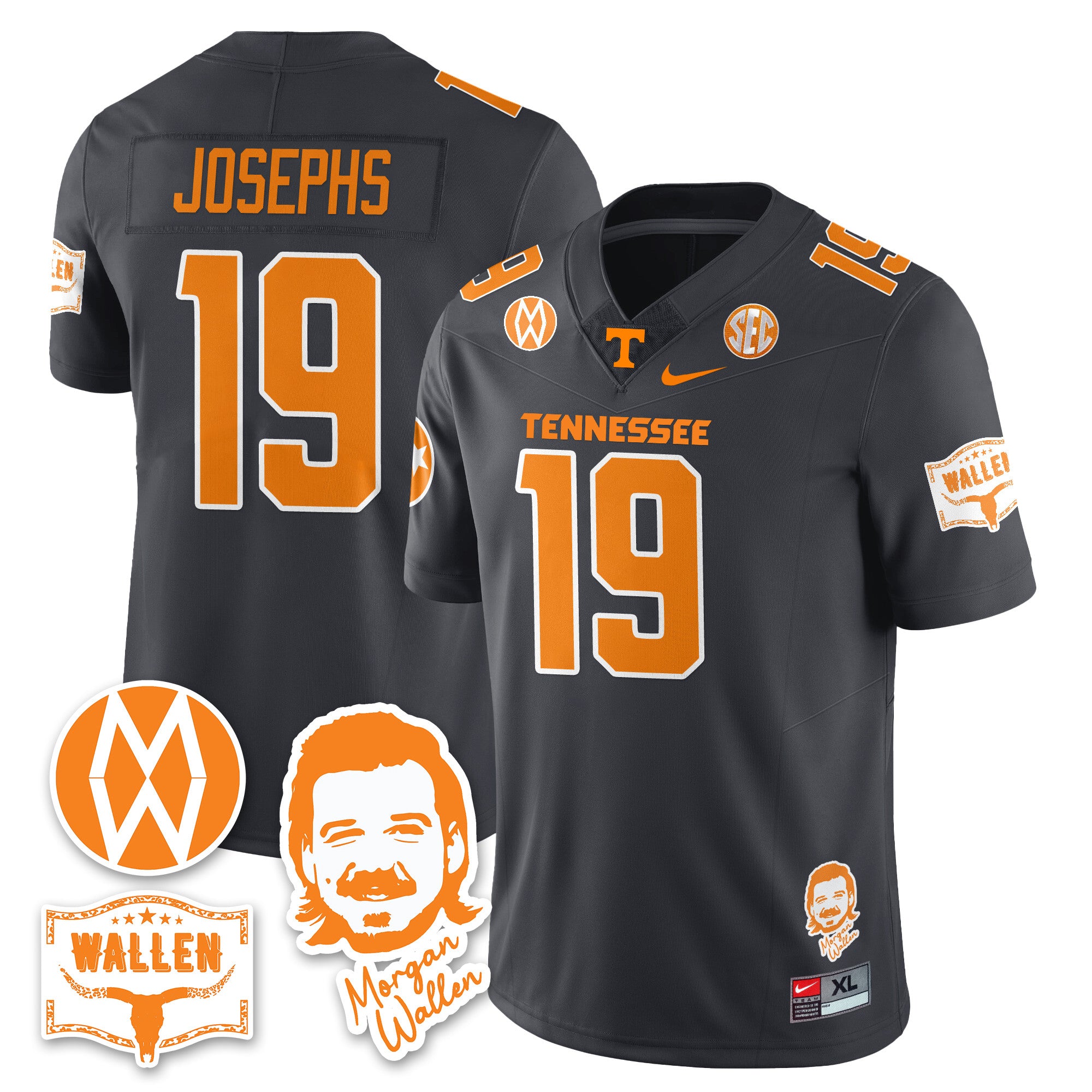 Women's Tennessee Volunteers Morgan Wallen 2025 Jersey - All Stitched