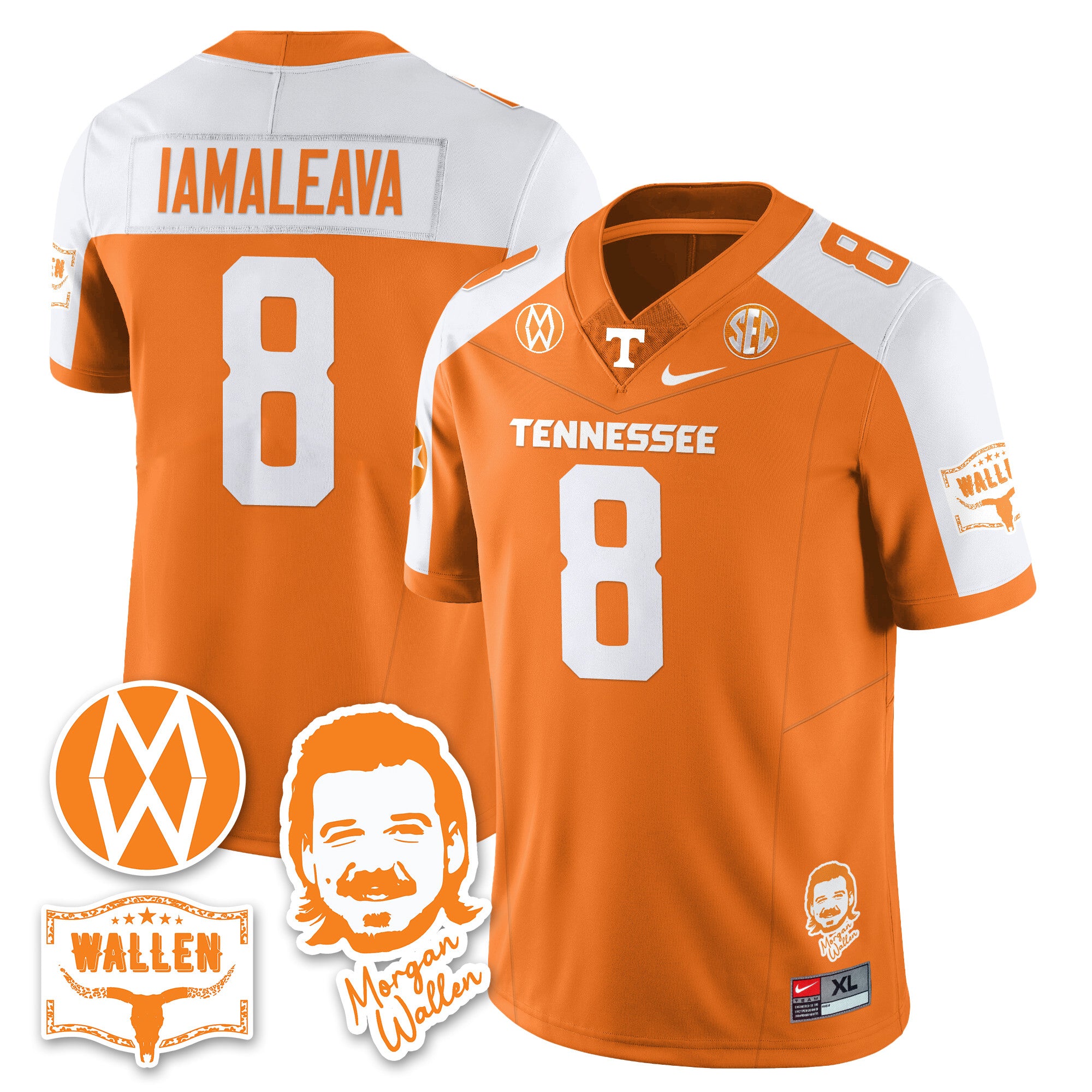 Women's Tennessee Volunteers Morgan Wallen 2025 Jersey - All Stitched