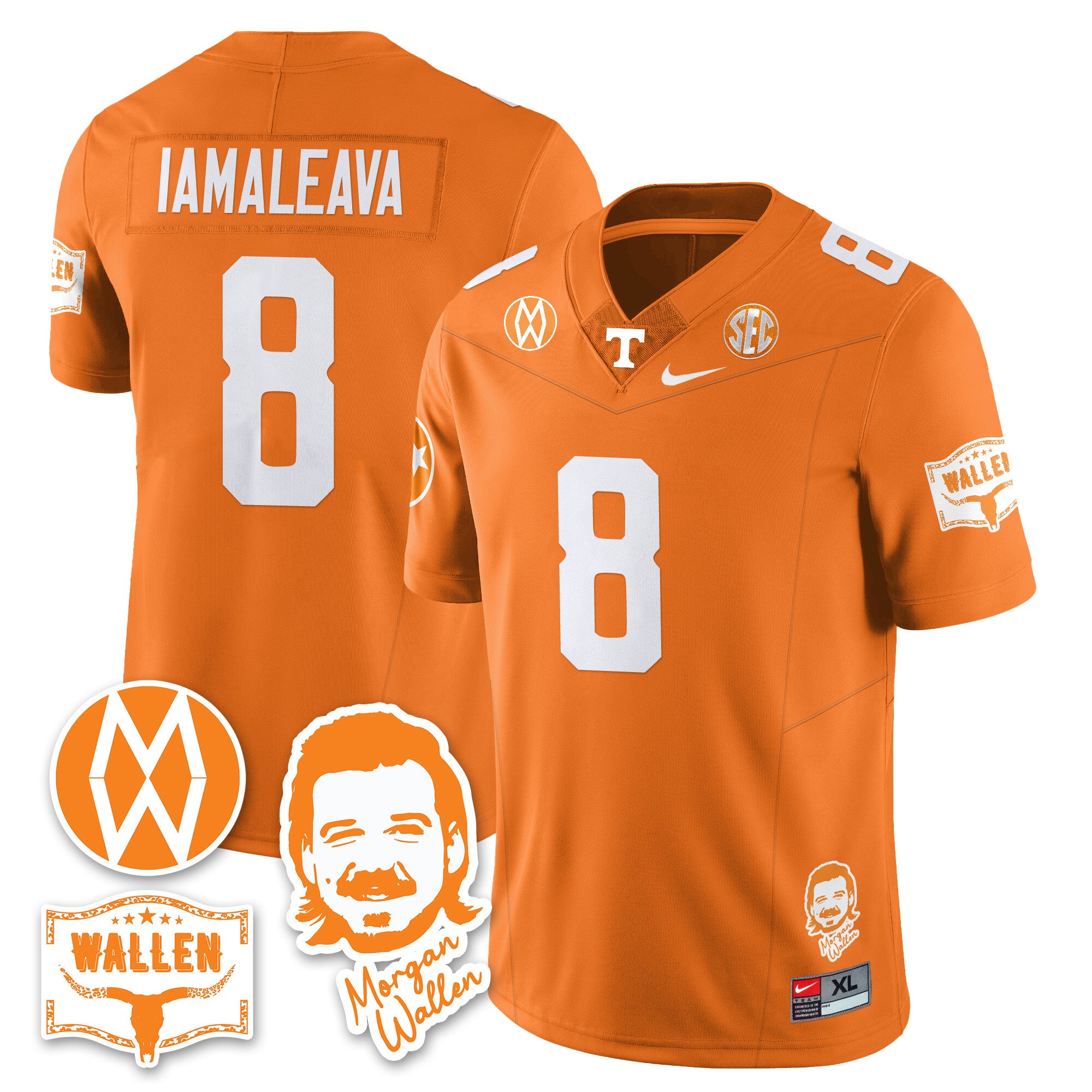 Women's Tennessee Volunteers Morgan Wallen 2025 Jersey - All Stitched
