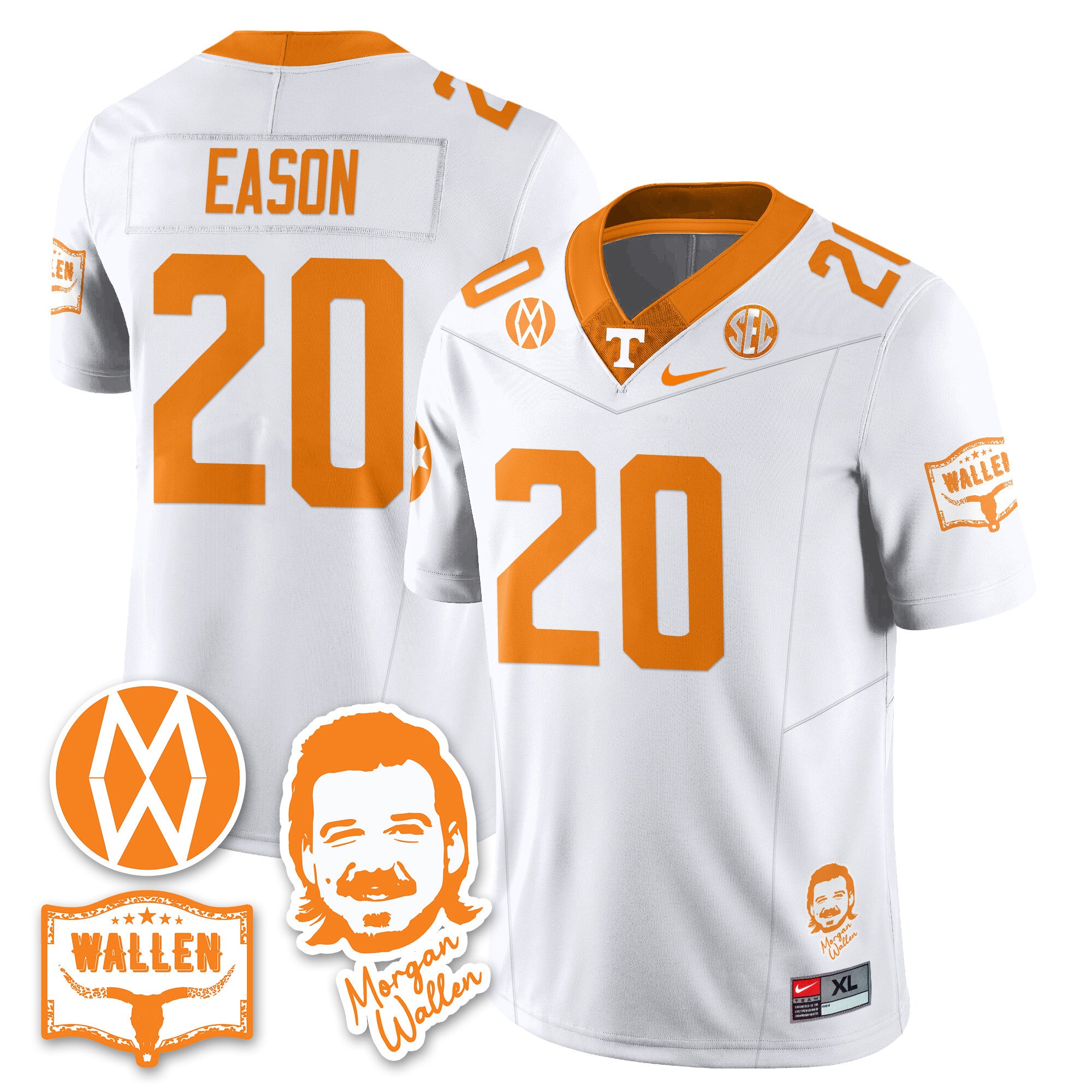 Women's Tennessee Volunteers Morgan Wallen 2025 Jersey - All Stitched