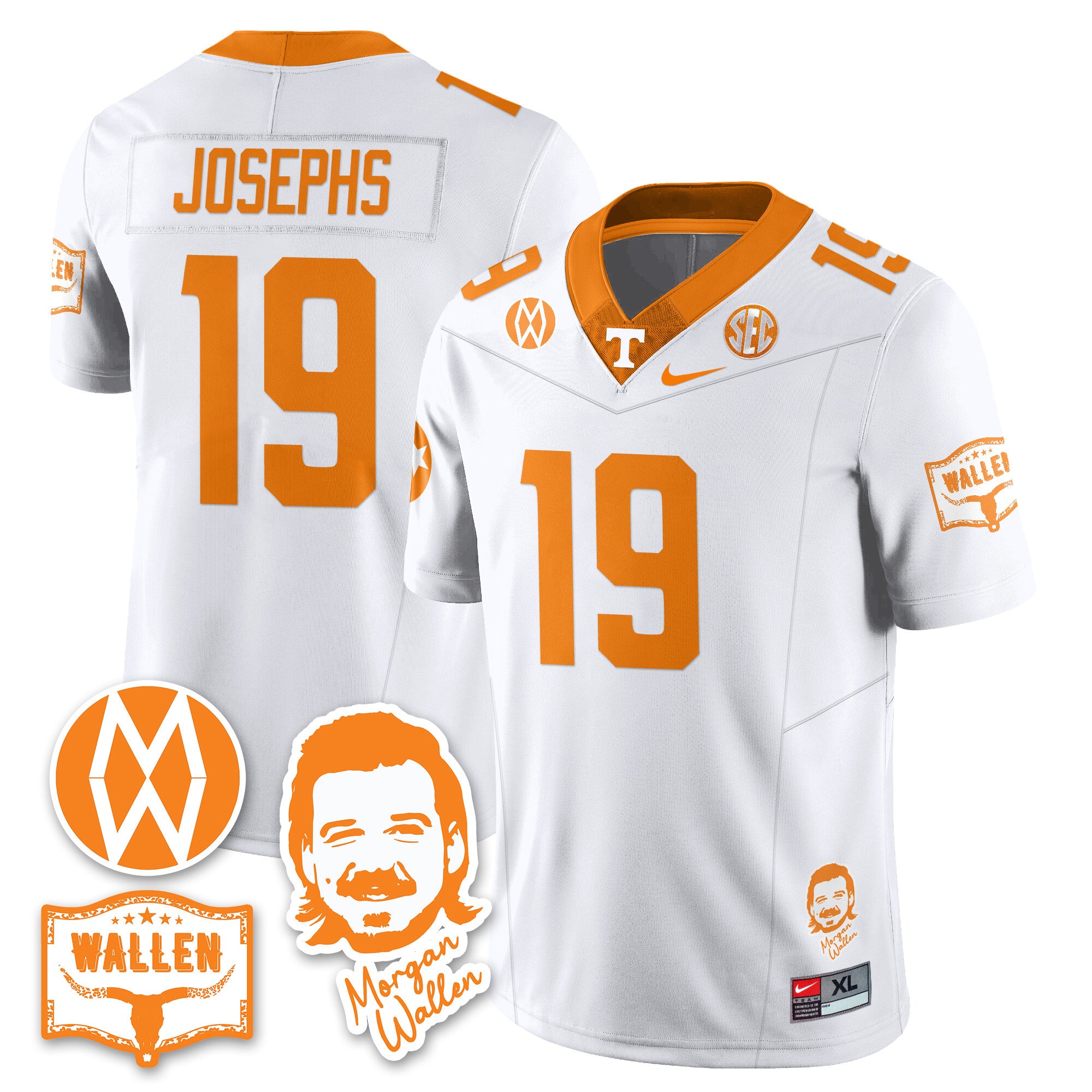 Women's Tennessee Volunteers Morgan Wallen 2025 Jersey - All Stitched