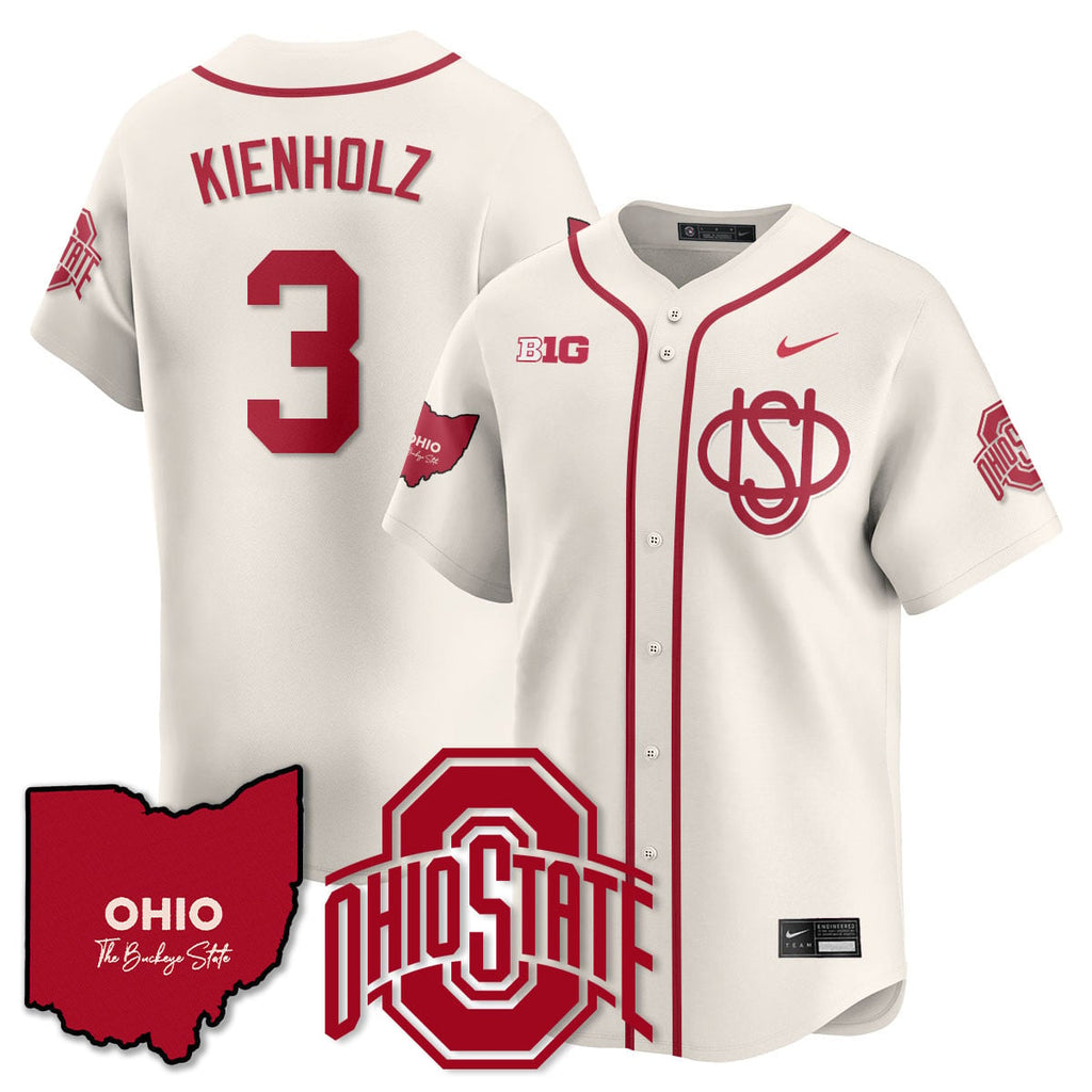 Men's Ohio State Buckeyes 2025 Wordmark Jersey - All Stitched