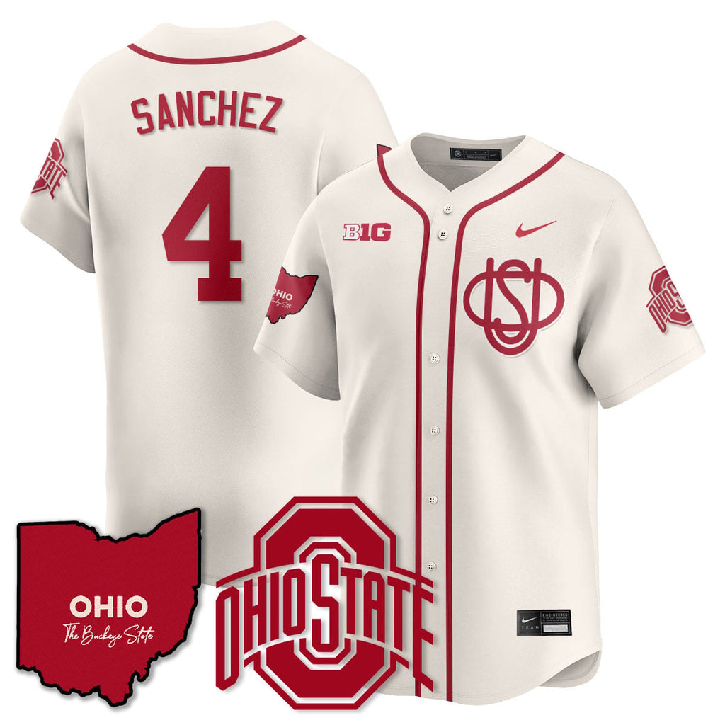 Men's Ohio State Buckeyes 2025 Wordmark Jersey - All Stitched