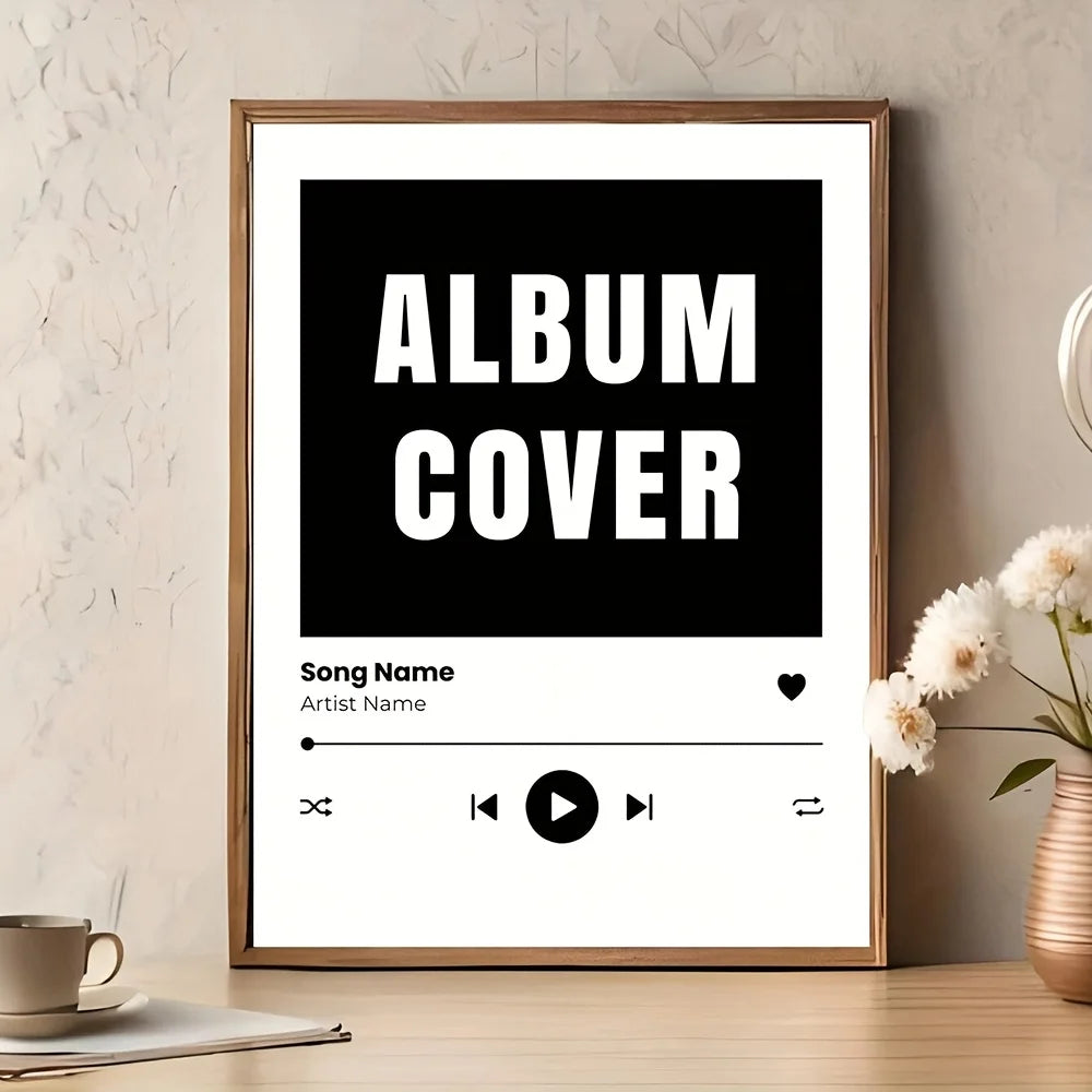 Custom Song Poster Music Wall Art Album Cover Print Music App Poster Choose Any Song Album Art  Personalized Unique Ideal Gifts