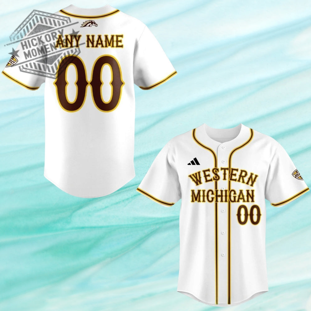 Western Michigan Broncos 2026 Throwback Personalized Baseball Jersey