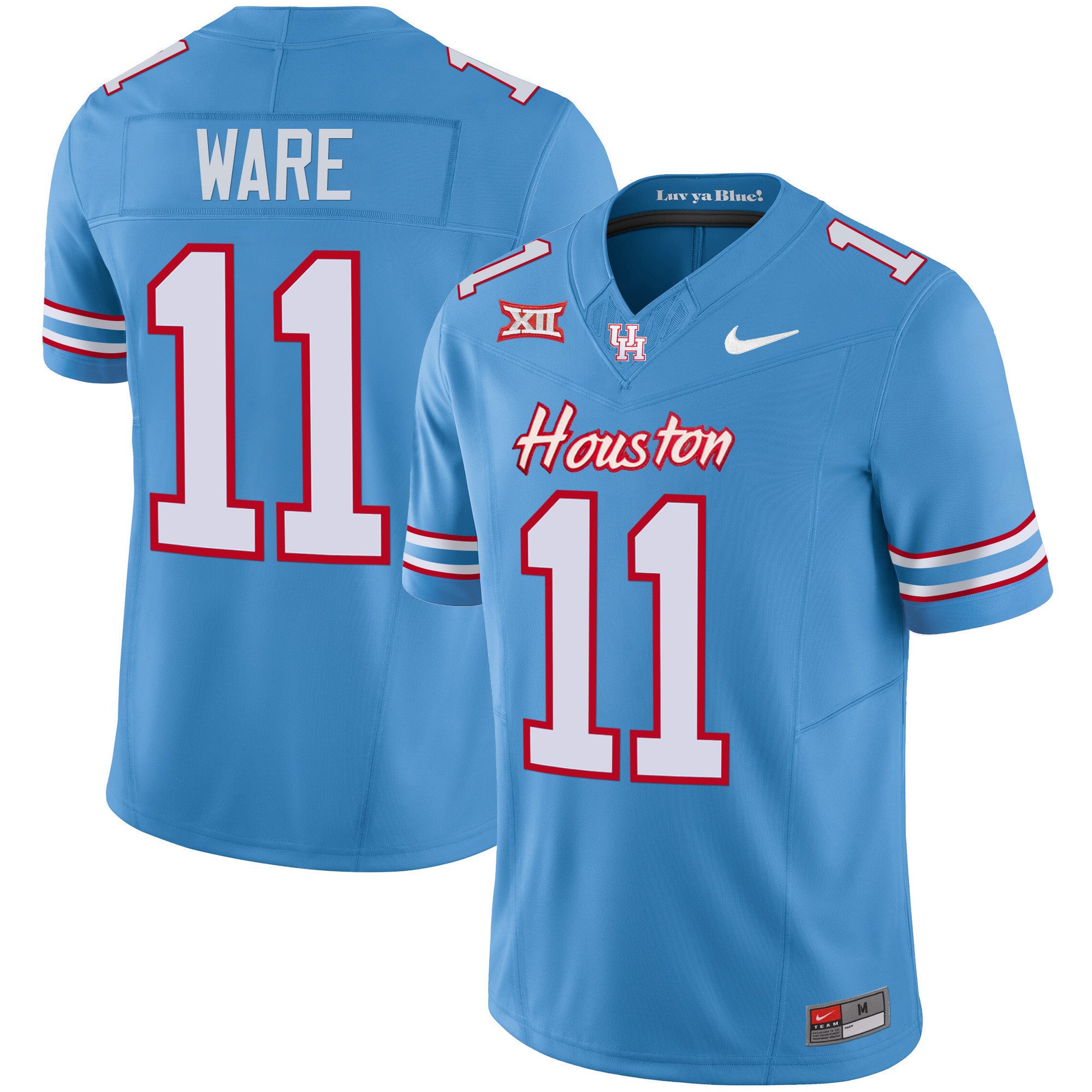 Men's Houston Cougars 2023 Oilers Inspired Vapor Jersey V4 - All Stitched